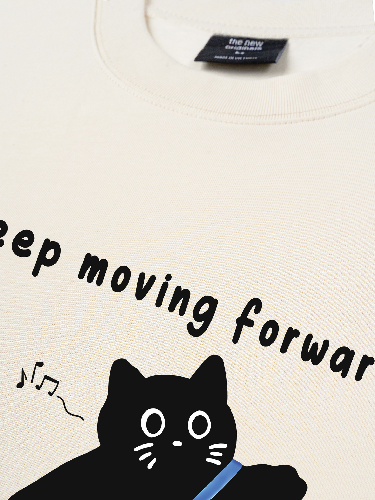 Áo Thun Relaxed Fit Animal Mood Keep Moving Forward