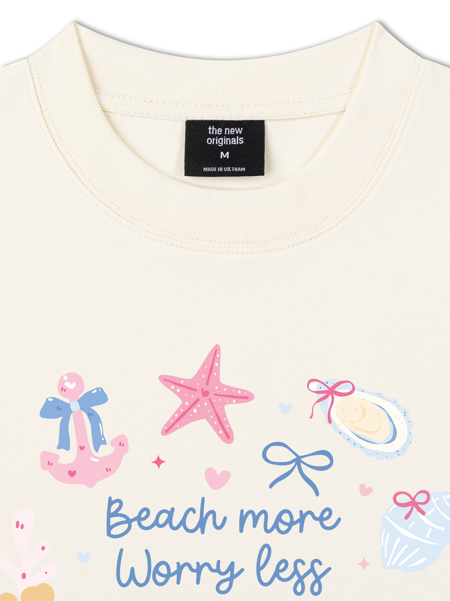 Áo Thun Relaxed Fit Beach More Worry Less