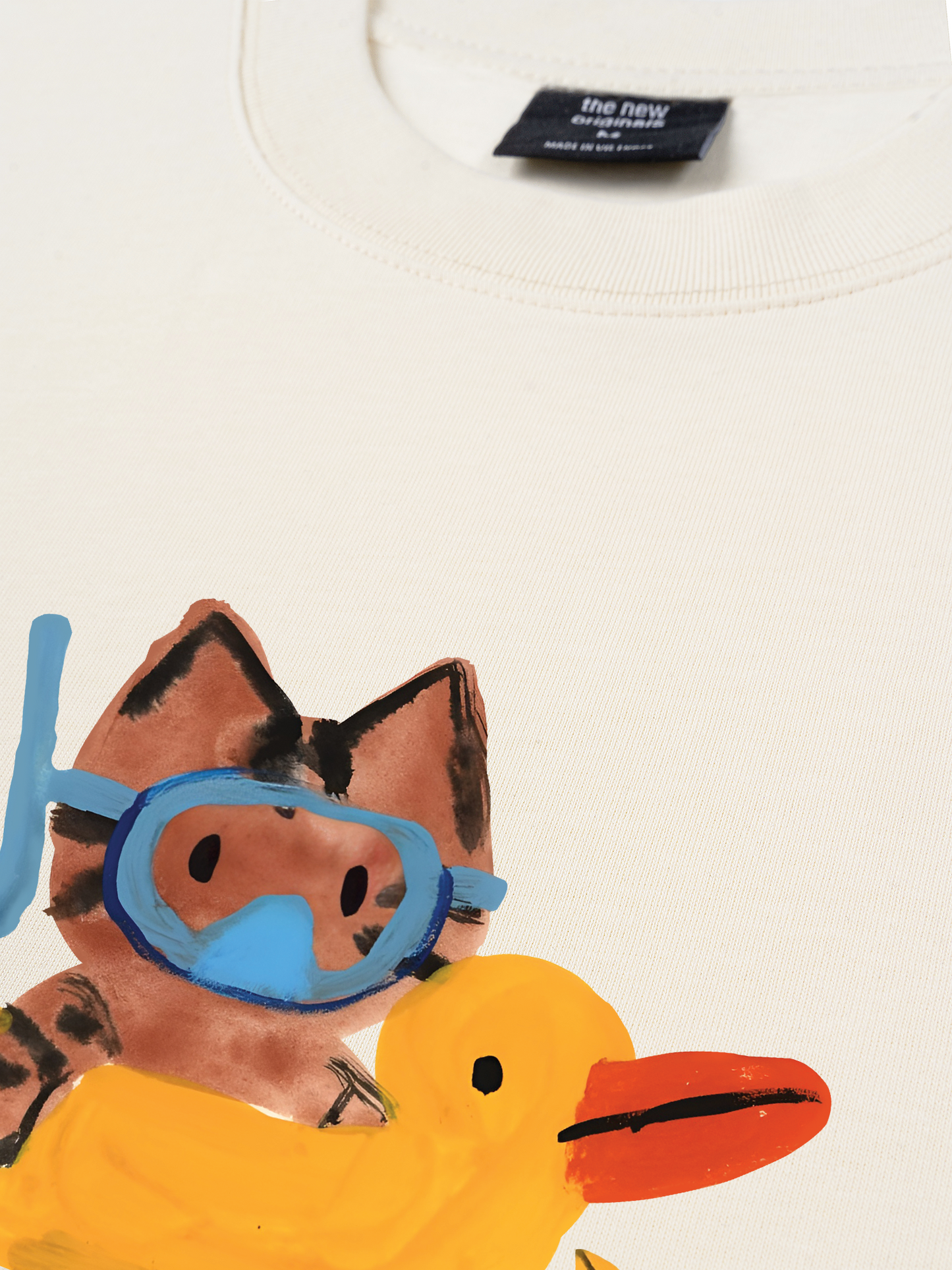 Áo Thun Relaxed Fit Summer Vibes Cat And Duck