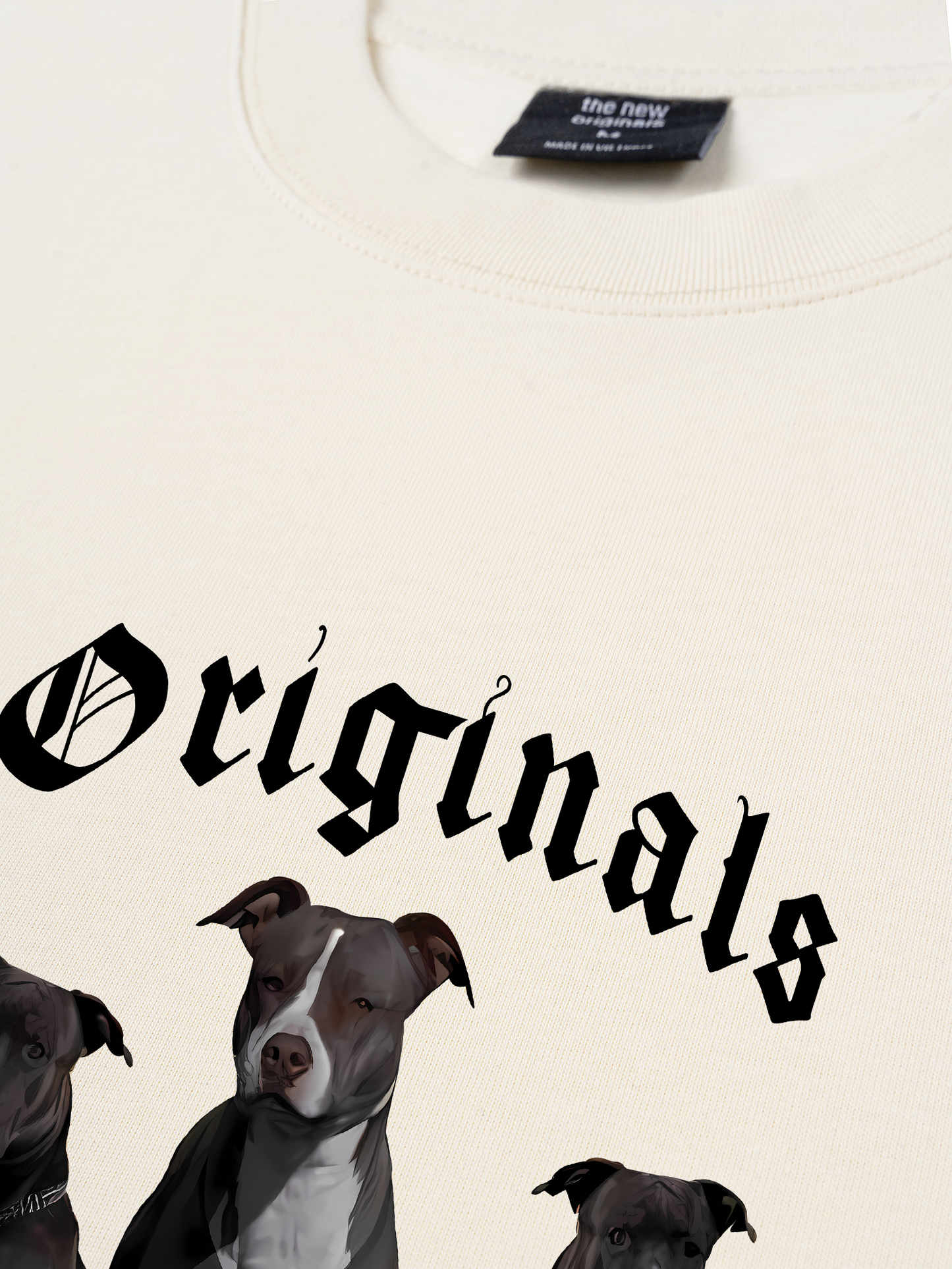 Áo Thun Relaxed Fit  Animal Mood PitBull Dog