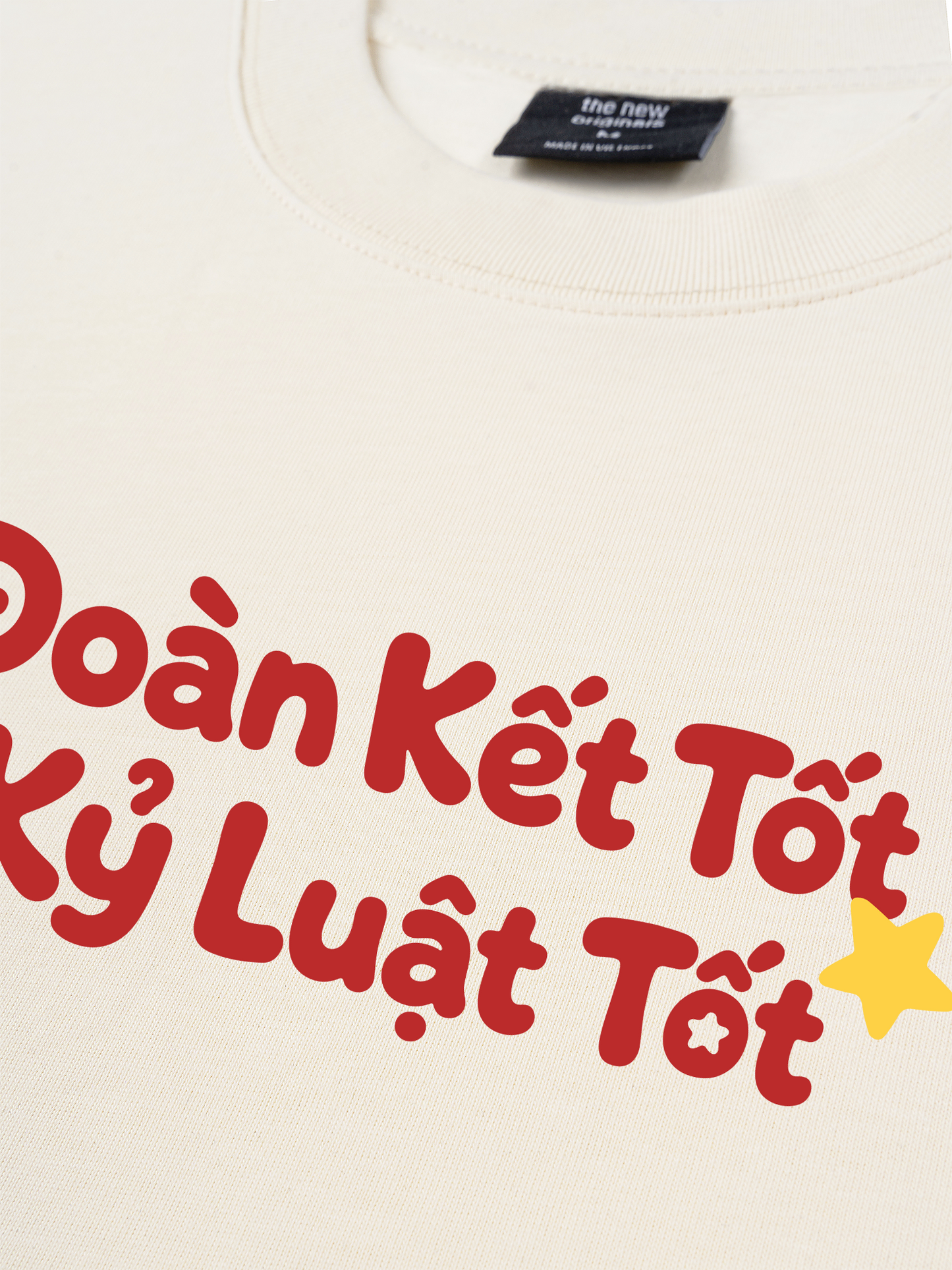 Áo Thun Relaxed Fit Đoàn Kết Tốt, Kỷ Luật Tốt