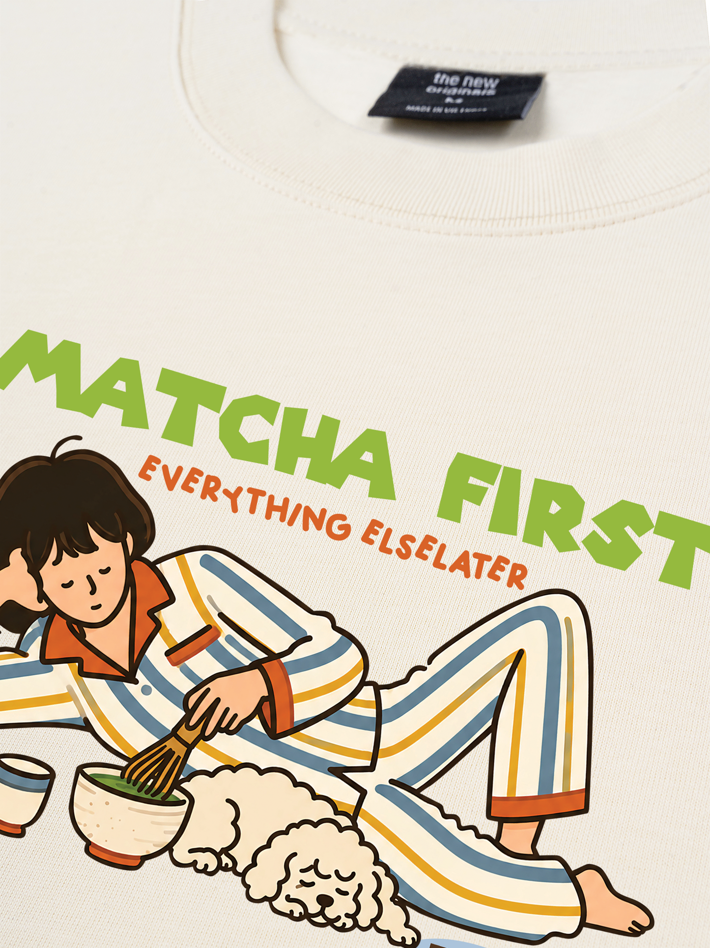 Áo Thun Relaxed Fit Matcha First
