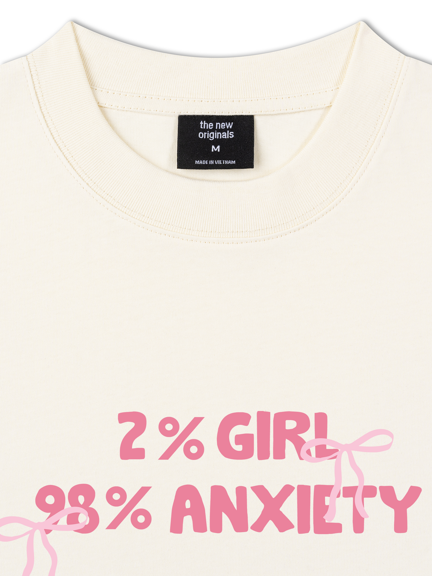 Áo Thun Relaxed Fit 2%Girl 98% Anxiety