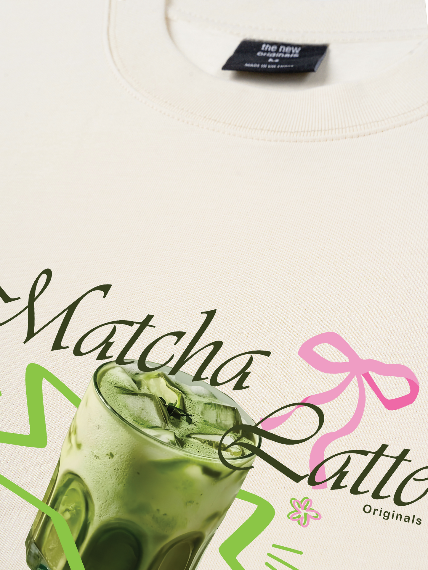 Áo Thun Relaxed Fit Drink Collection Matcha Latte
