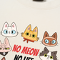 Áo Thun Relaxed Fit Animal Mood No Meow No Life