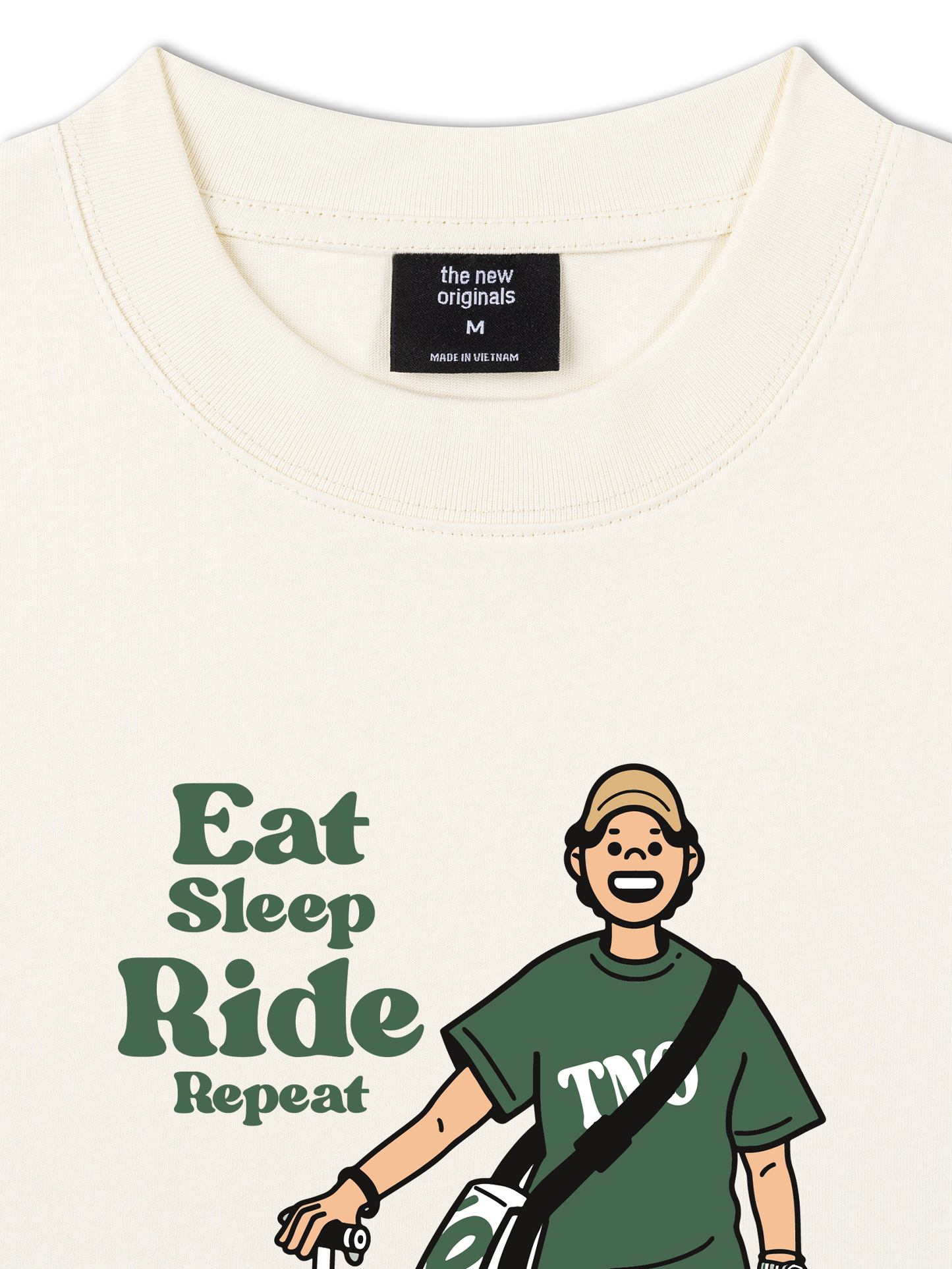 Áo Thun Relaxed Fit Eat Sleep Ride Repeat
