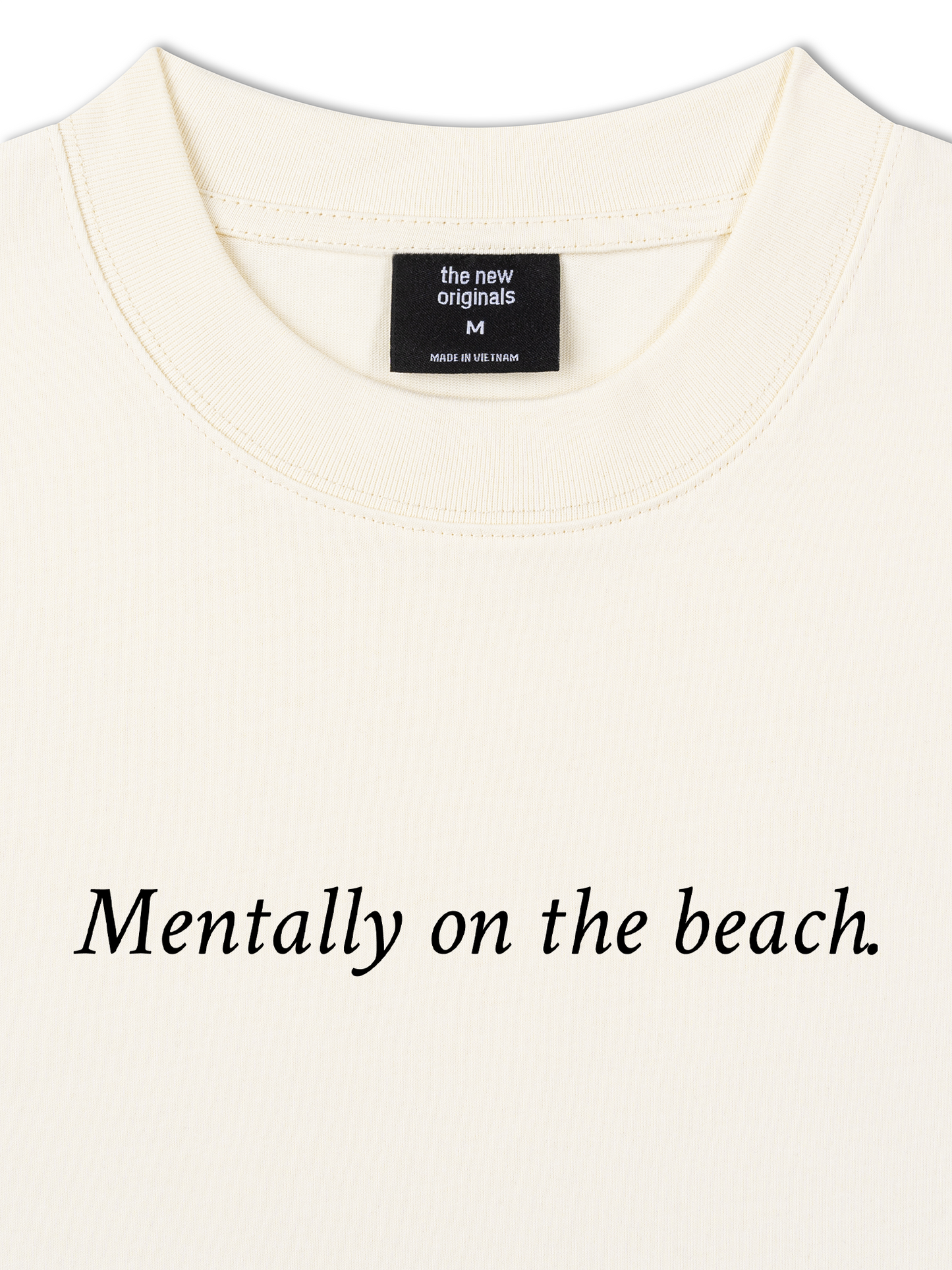 Áo Thun Relaxed Fit Mentally on the Beach