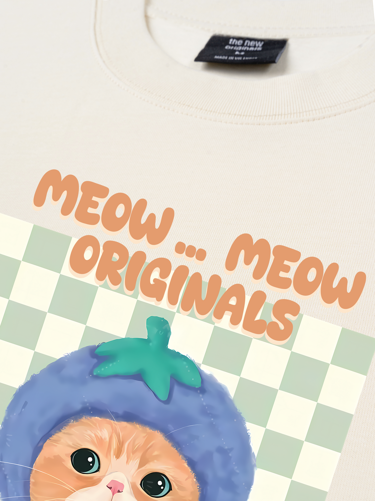 Áo Thun Relaxed Fit Animal Meow