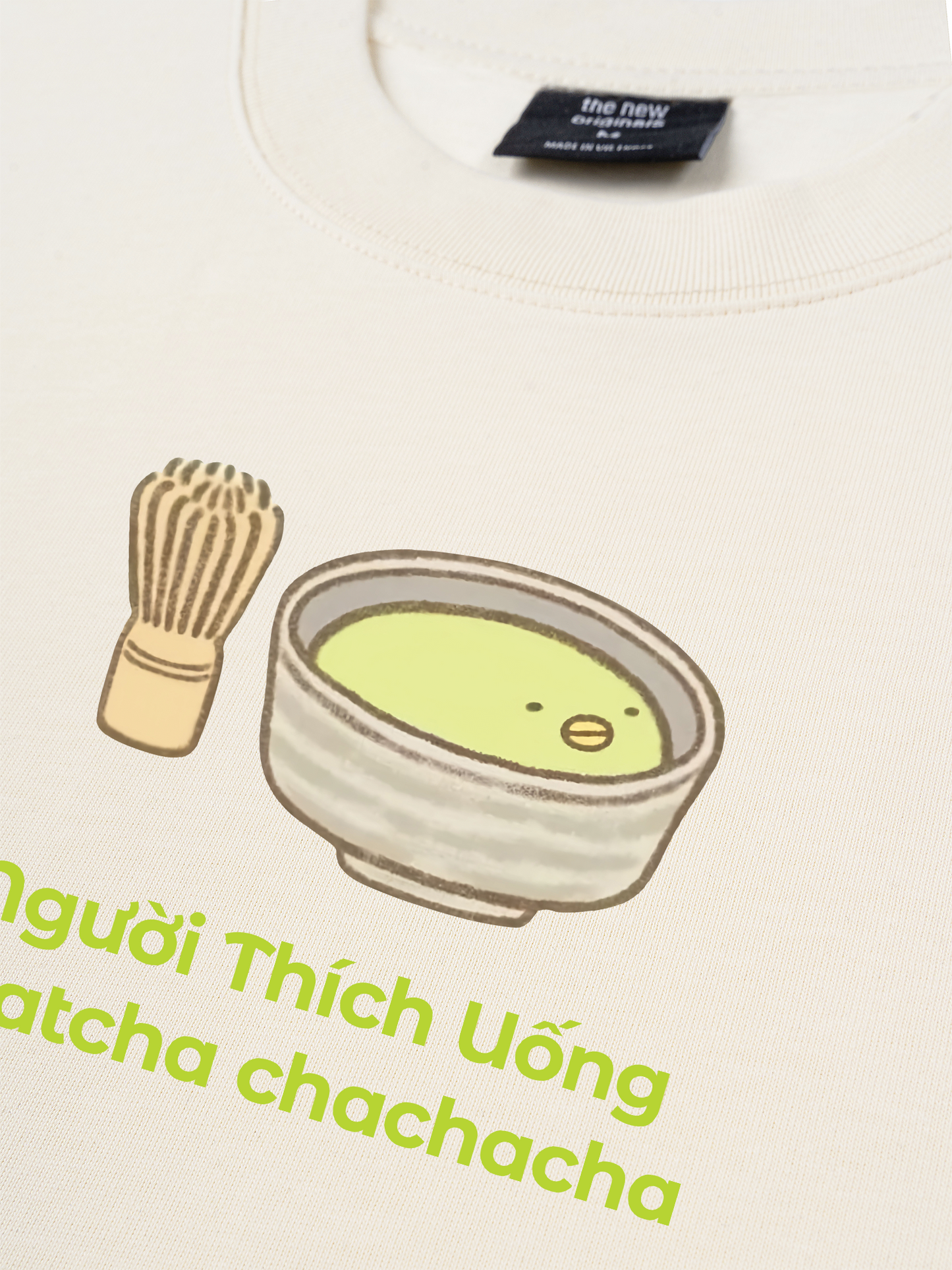 Áo Thun Relaxed Fit Người Thích Uống Matcha