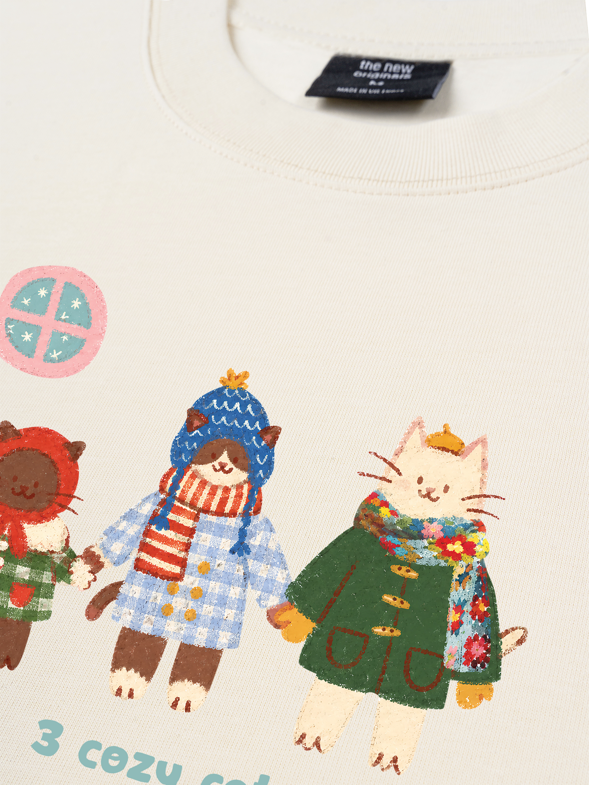 Áo Thun Relaxed Fit 3 Cozy Cats