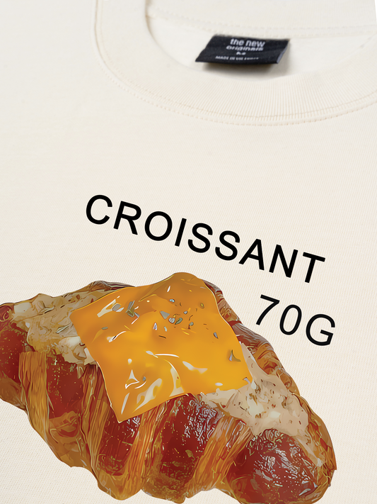 Áo Thun Relaxed Fit Sweet Pastry Croisant