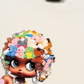 Áo Thun Relaxed Fit Colorful Plush Doll Head Cover Cartoon Girl