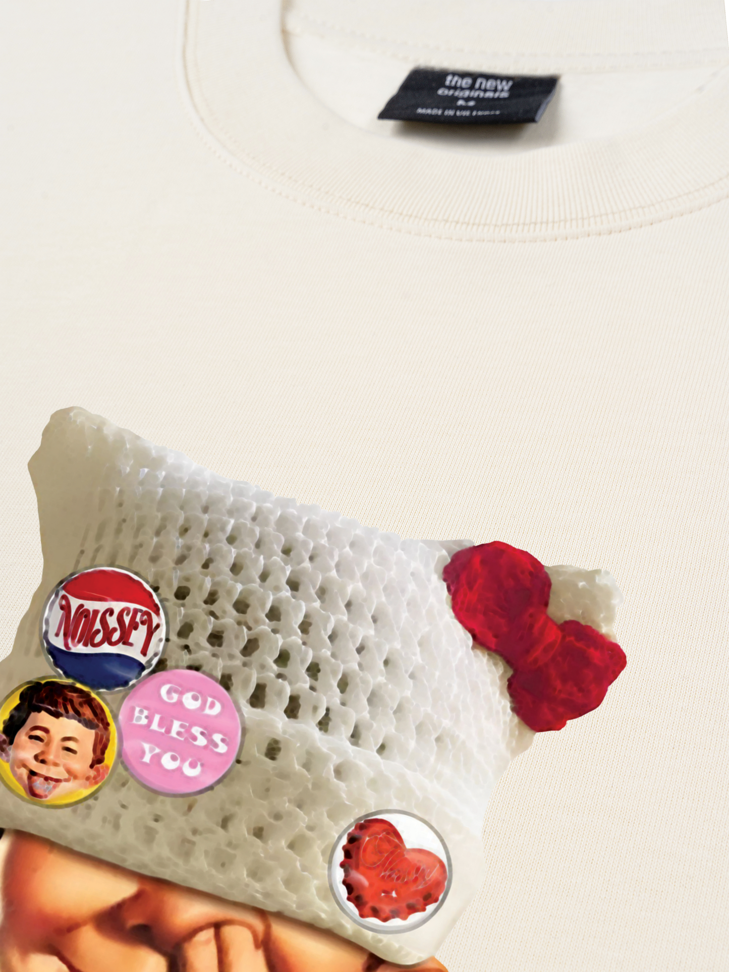 Áo Thun Relaxed Fit Badge DIY! Bad Boy's Woolen Hat