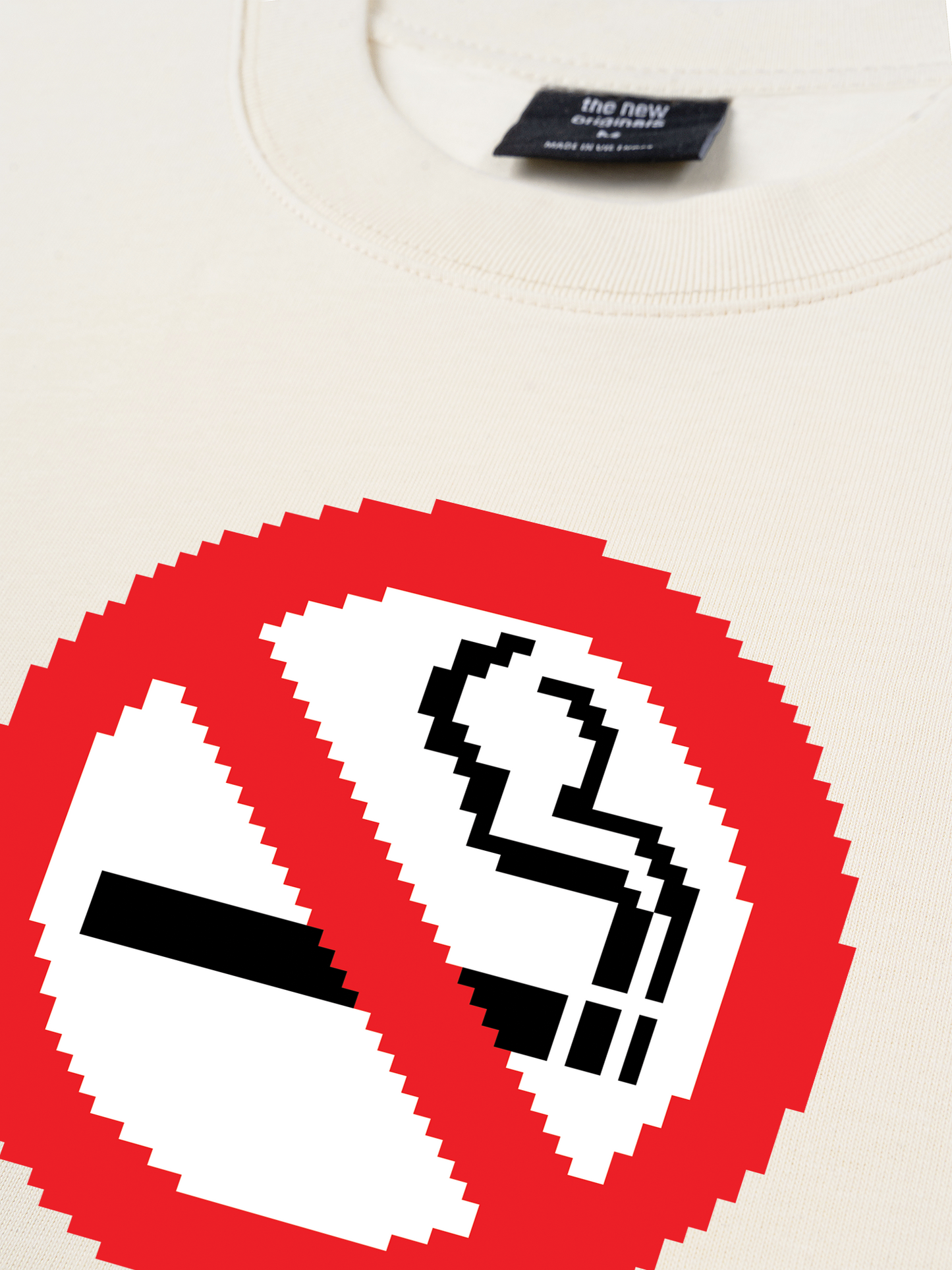 Áo Thun Relaxed Fit Pixel Universe No Smoking