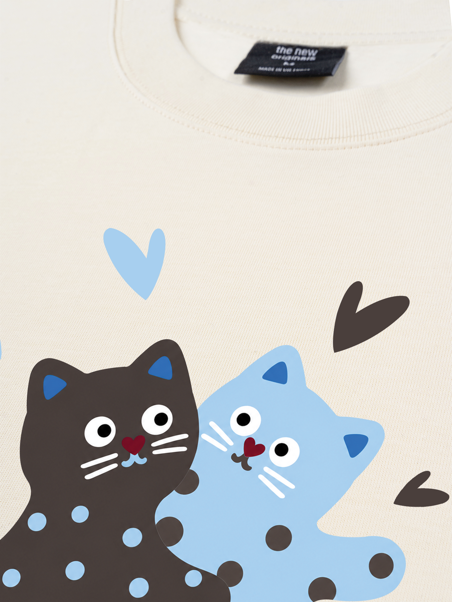 Áo Thun Relaxed Fit Cat Love