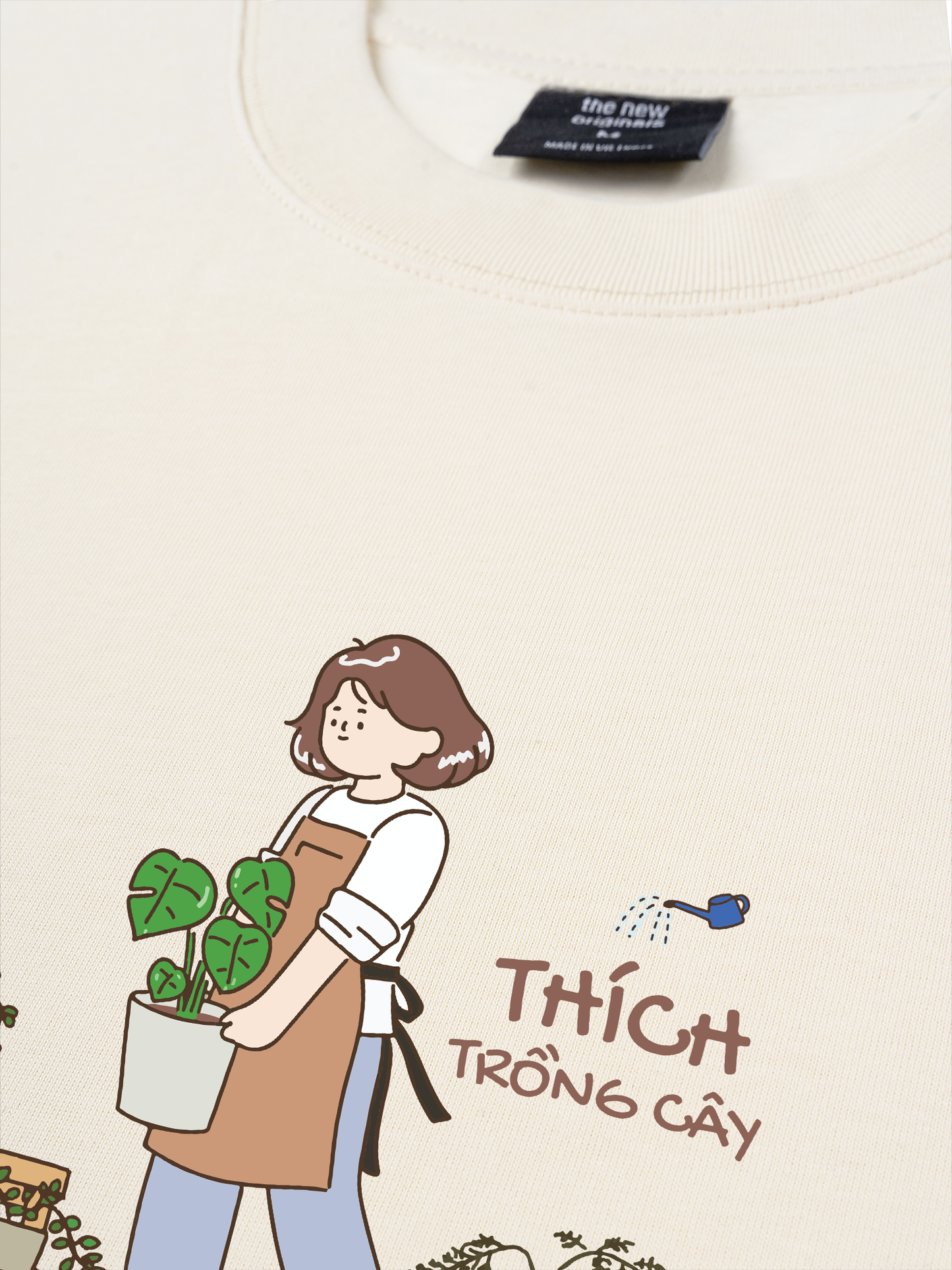 Áo Thun Relaxed Fit Thích Trồng Cây