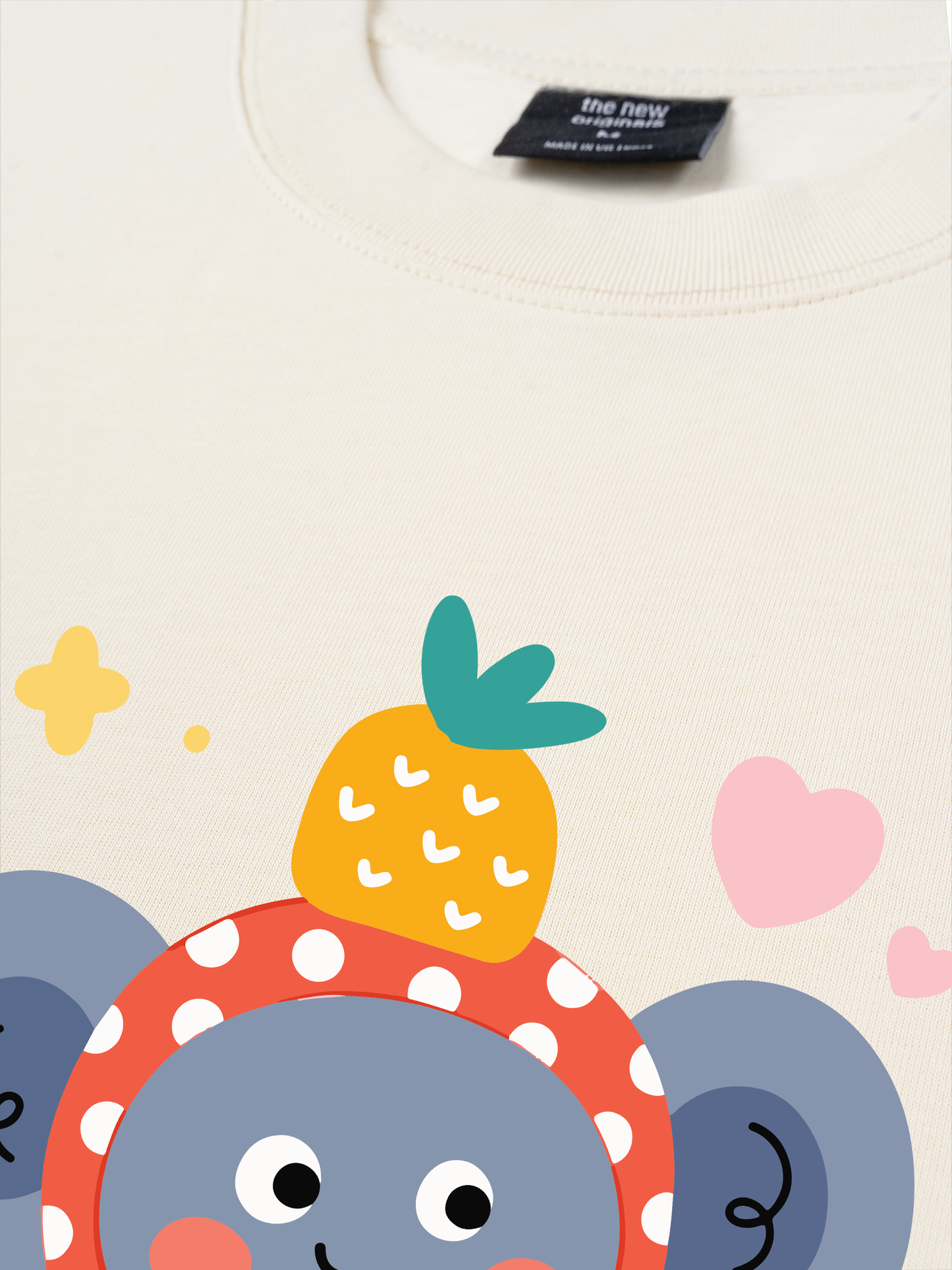 Áo Thun Relaxed Fit Pineapple Cutie Elephant