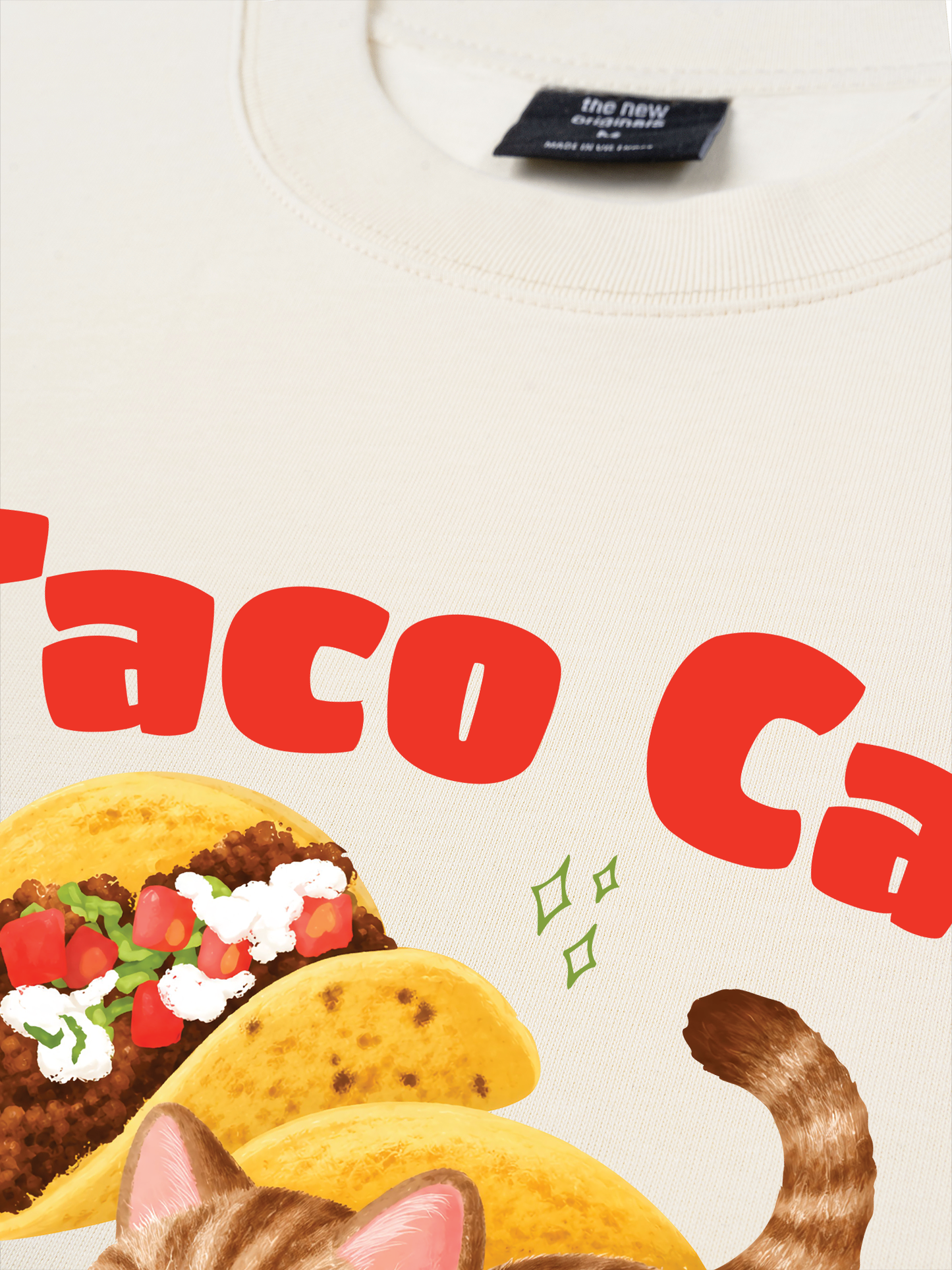 Áo Thun Relaxed Fit Taco Cat