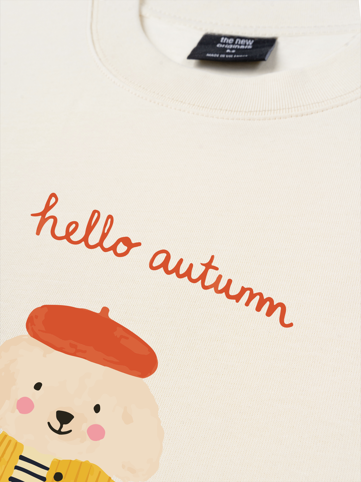 Áo Thun Relaxed Fit Hello Autumn Puppy