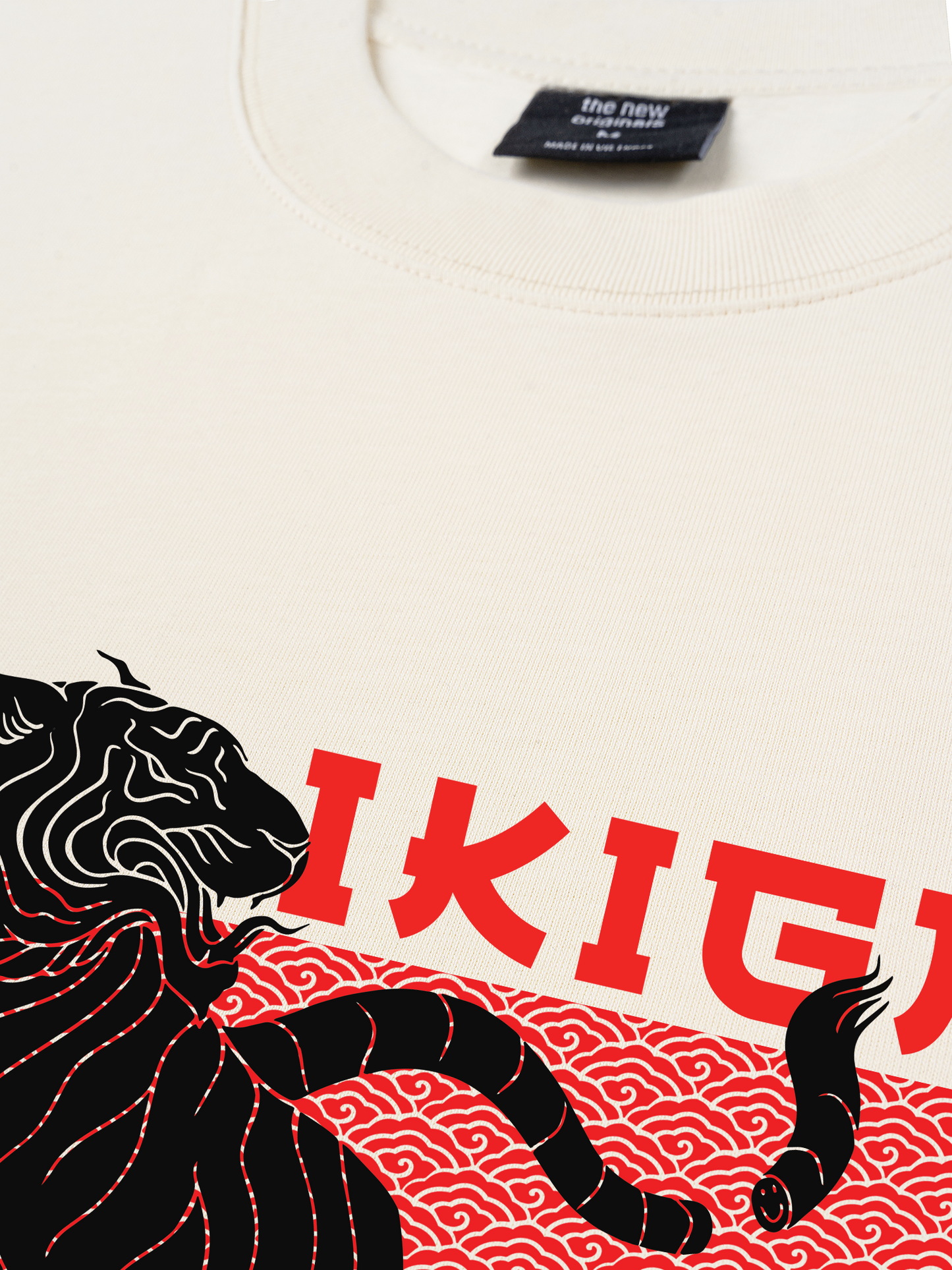 Áo Thun Relaxed Fit Japan Spirit Ikigai Tiger Originals