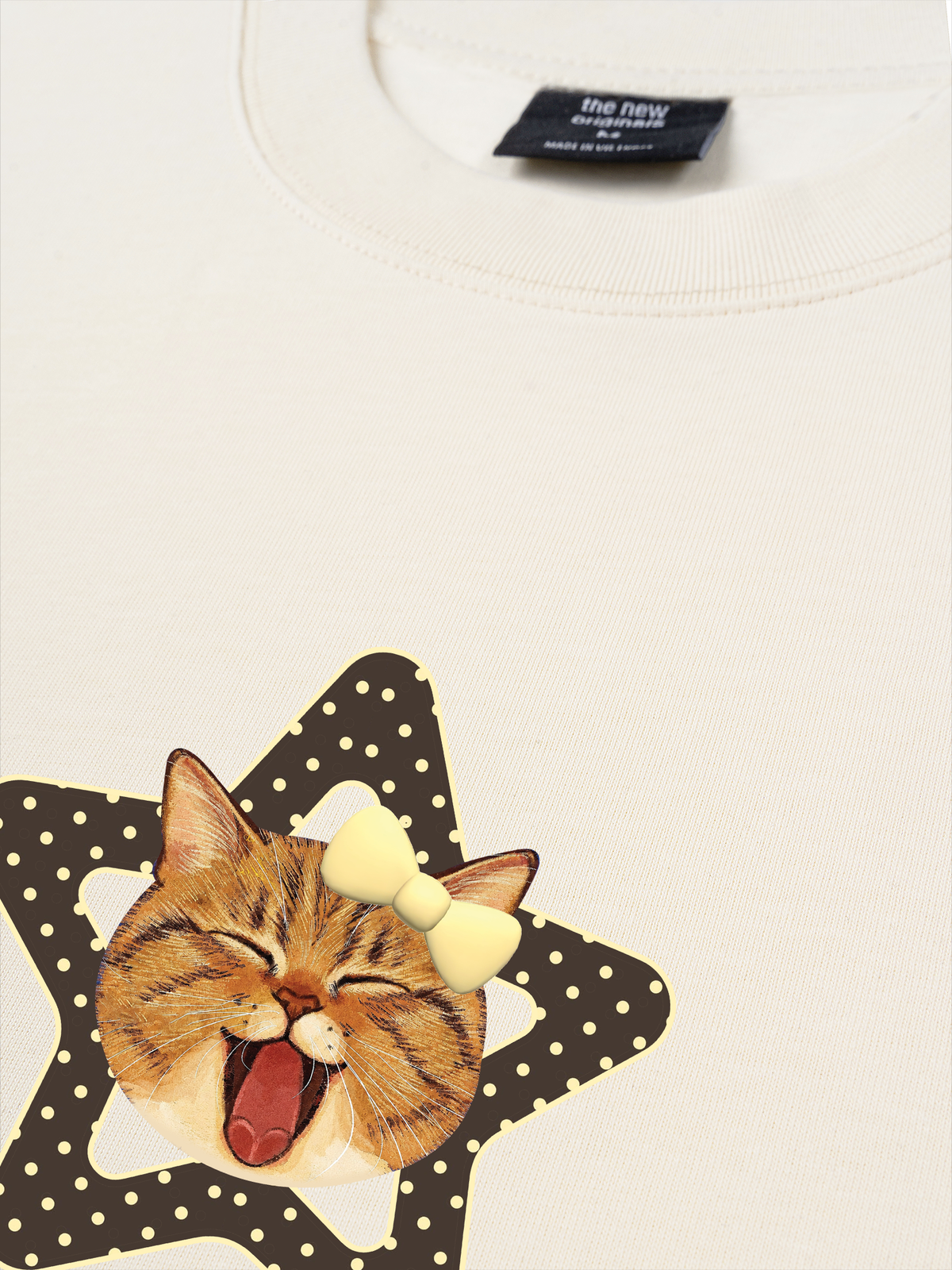 Áo Thun Relaxed Fit Cutie Girrl Star Meow