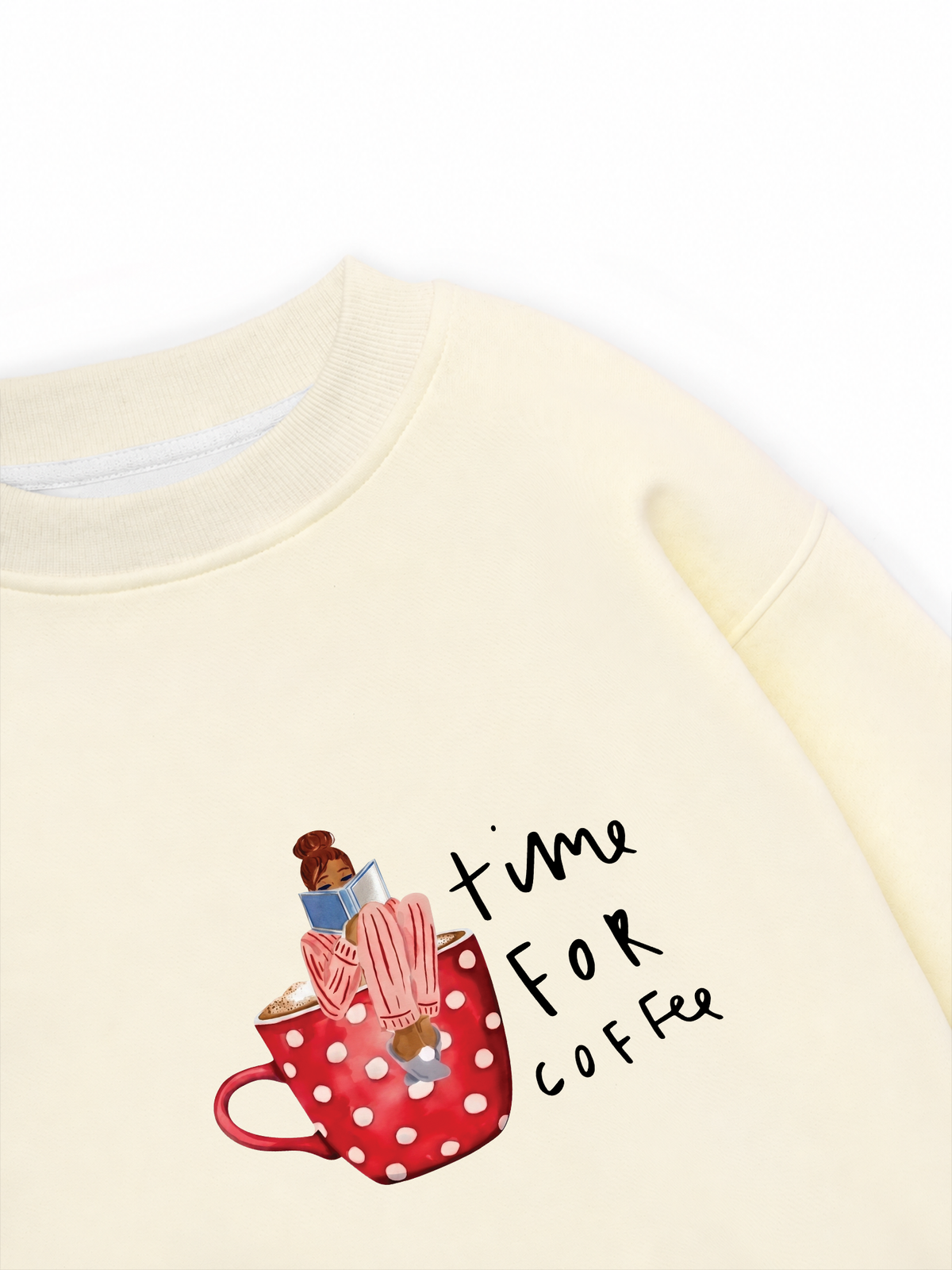Áo Sweater Nỉ Hai Da Time For Coffee