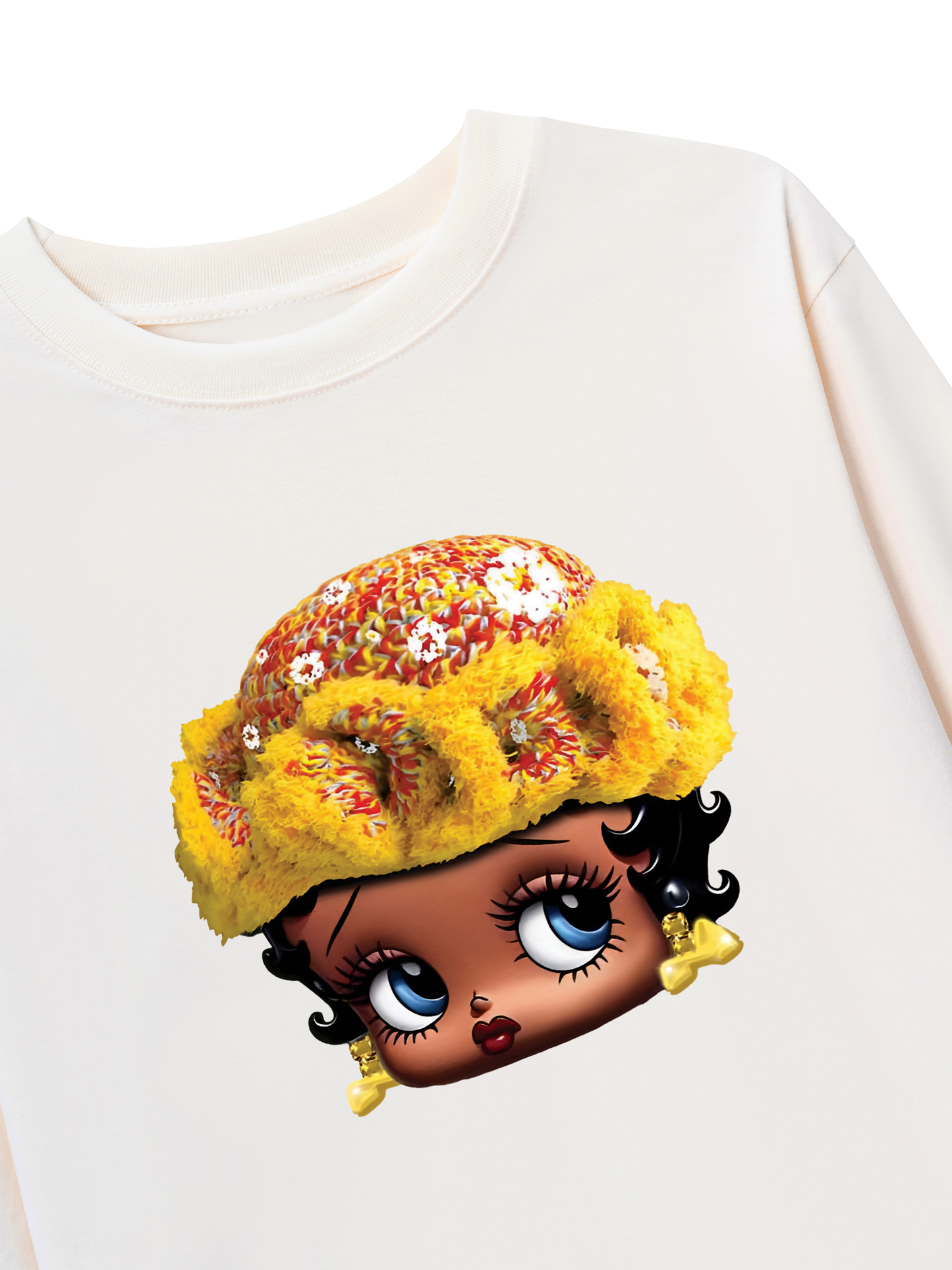 Áo Thun Dài Tay Flower Sun Knit Hat Cartoon Head