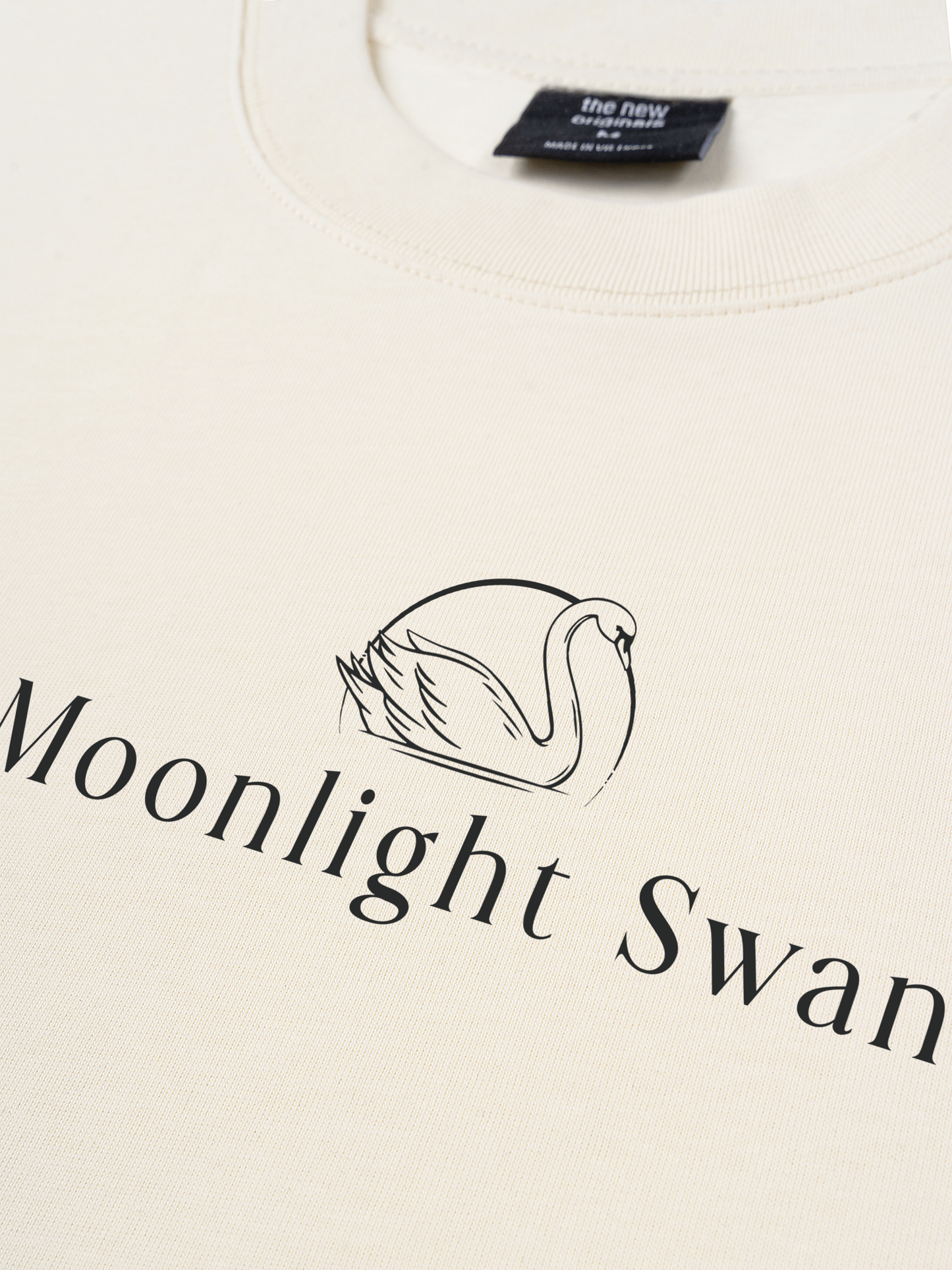 Áo Thun Relaxed Fit Old Money Moonlight Swan
