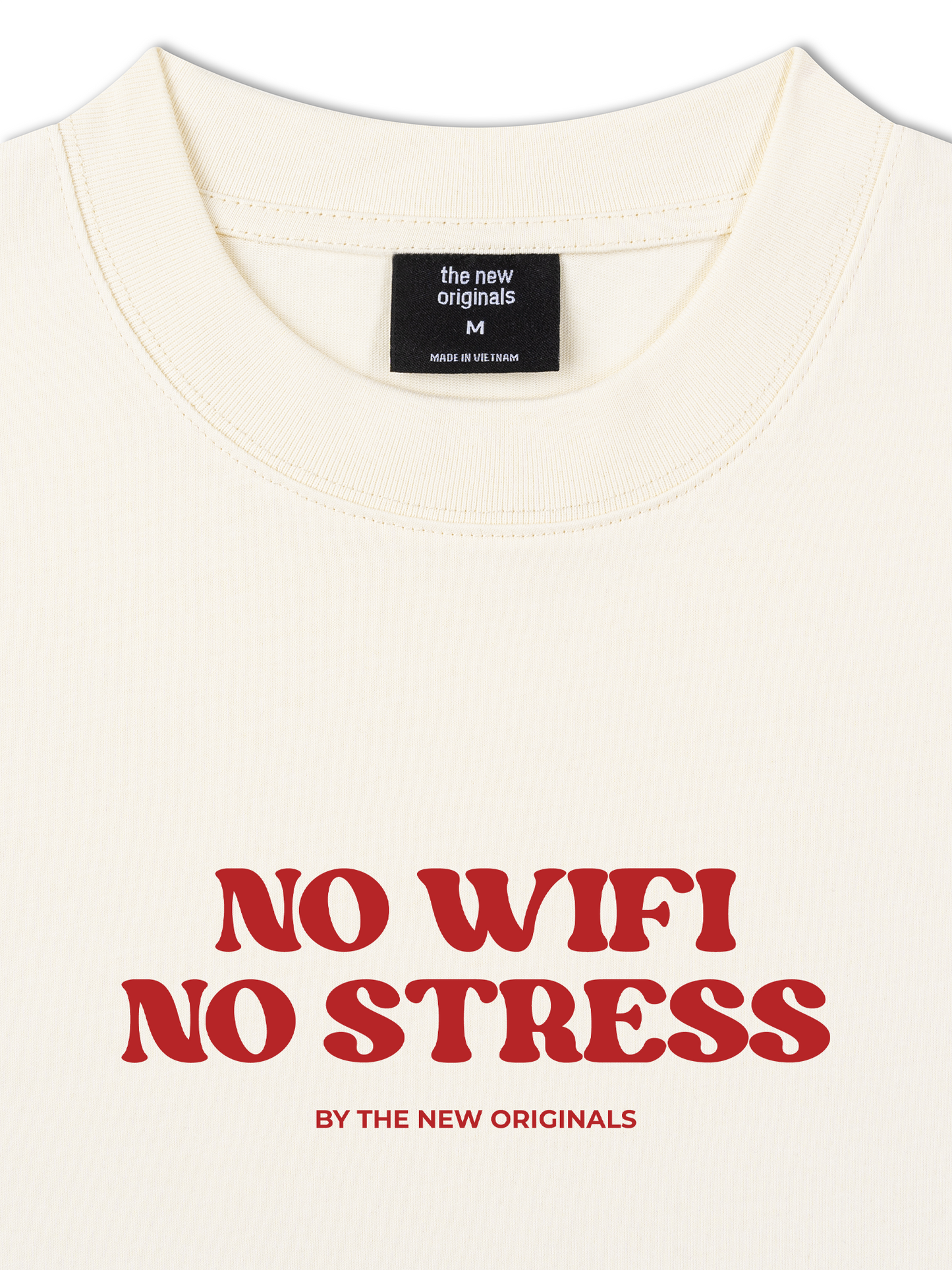 Áo Thun Relaxed Fit No Wifi No Stress