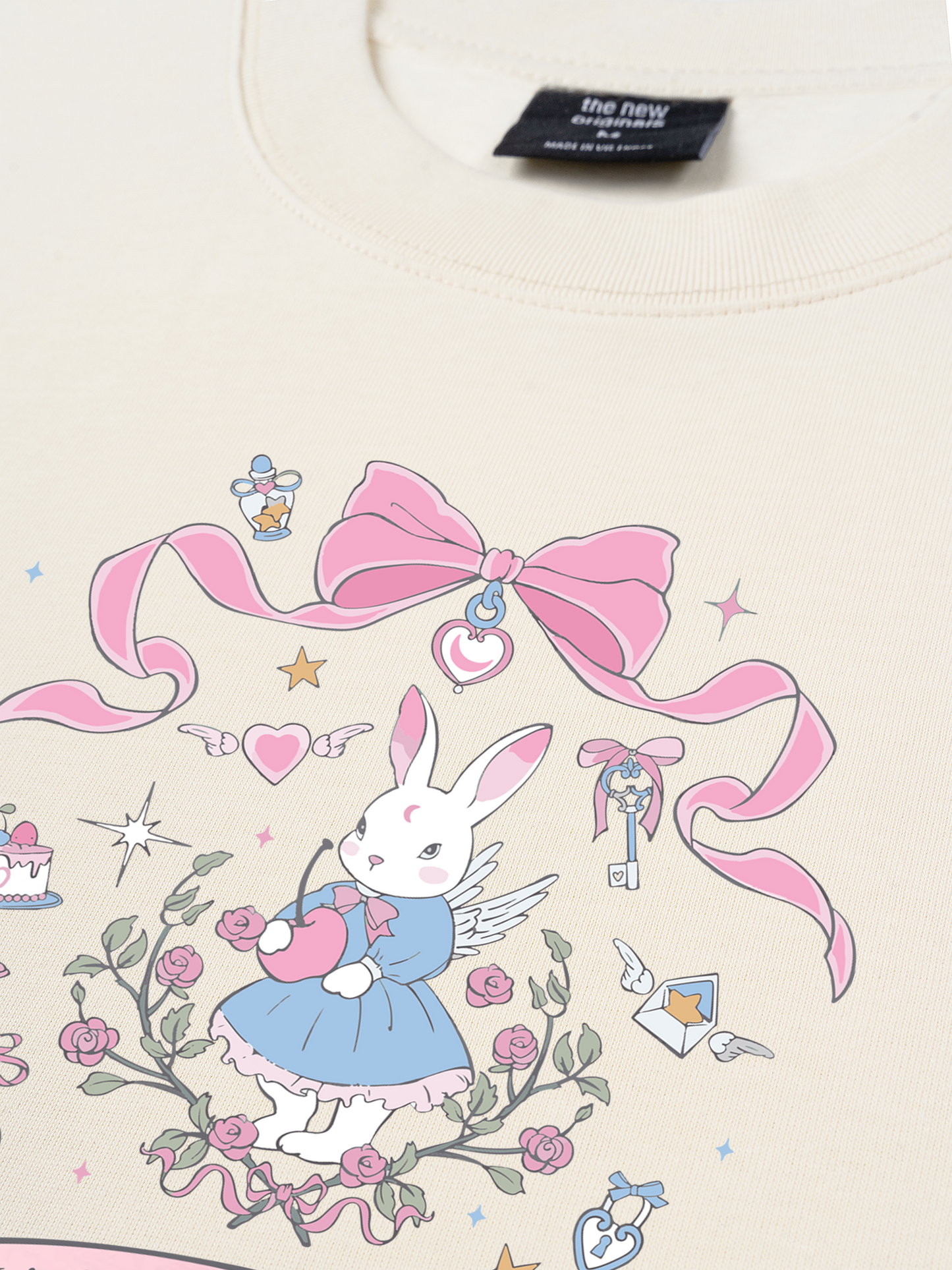 Áo Thun Relaxed Fit Daily Cuties Little Rose Paradise