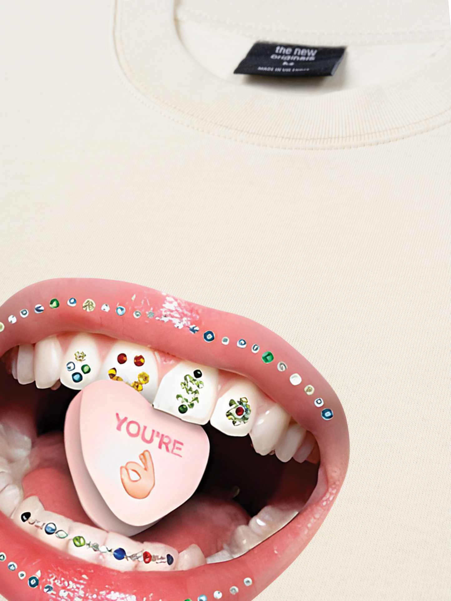 Áo Thun Relaxed Fit Diamond Grills Pills