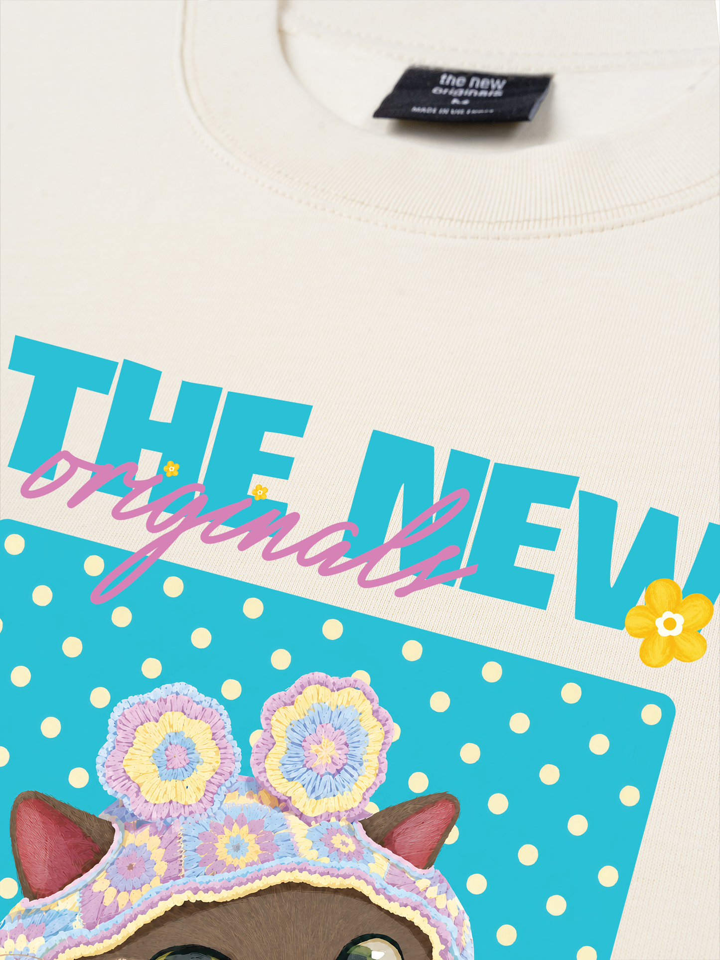 Áo Thun Relaxed Fit Little Mischief Meow