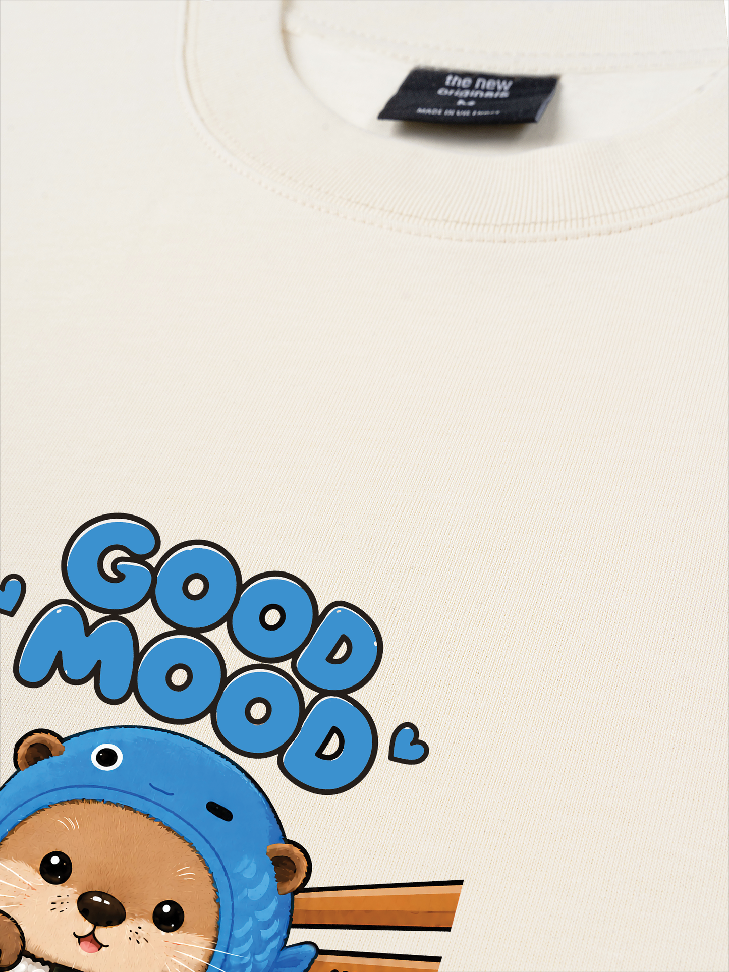 Áo Thun Relaxed Fit Good Mood Sushi Otter