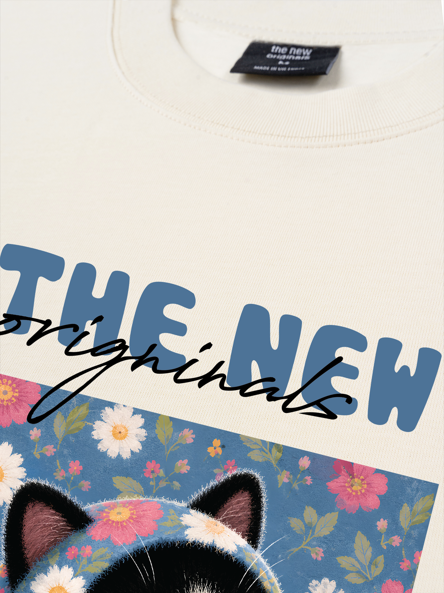 Áo Thun Relaxed Fit Pink Bubble Meow