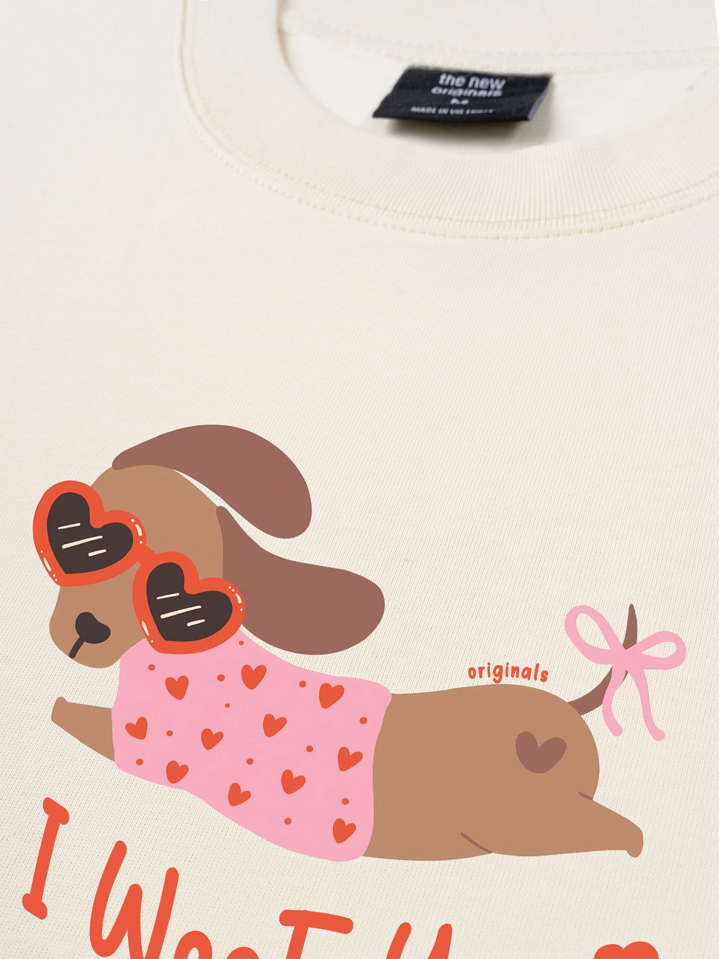 Áo Thun Relaxed Fit Animal Mood I Woof You