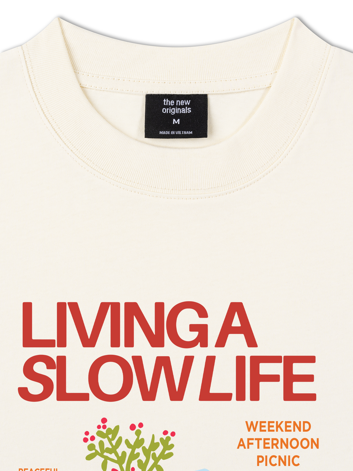 Áo Thun Relaxed Fit Living A Slow Life