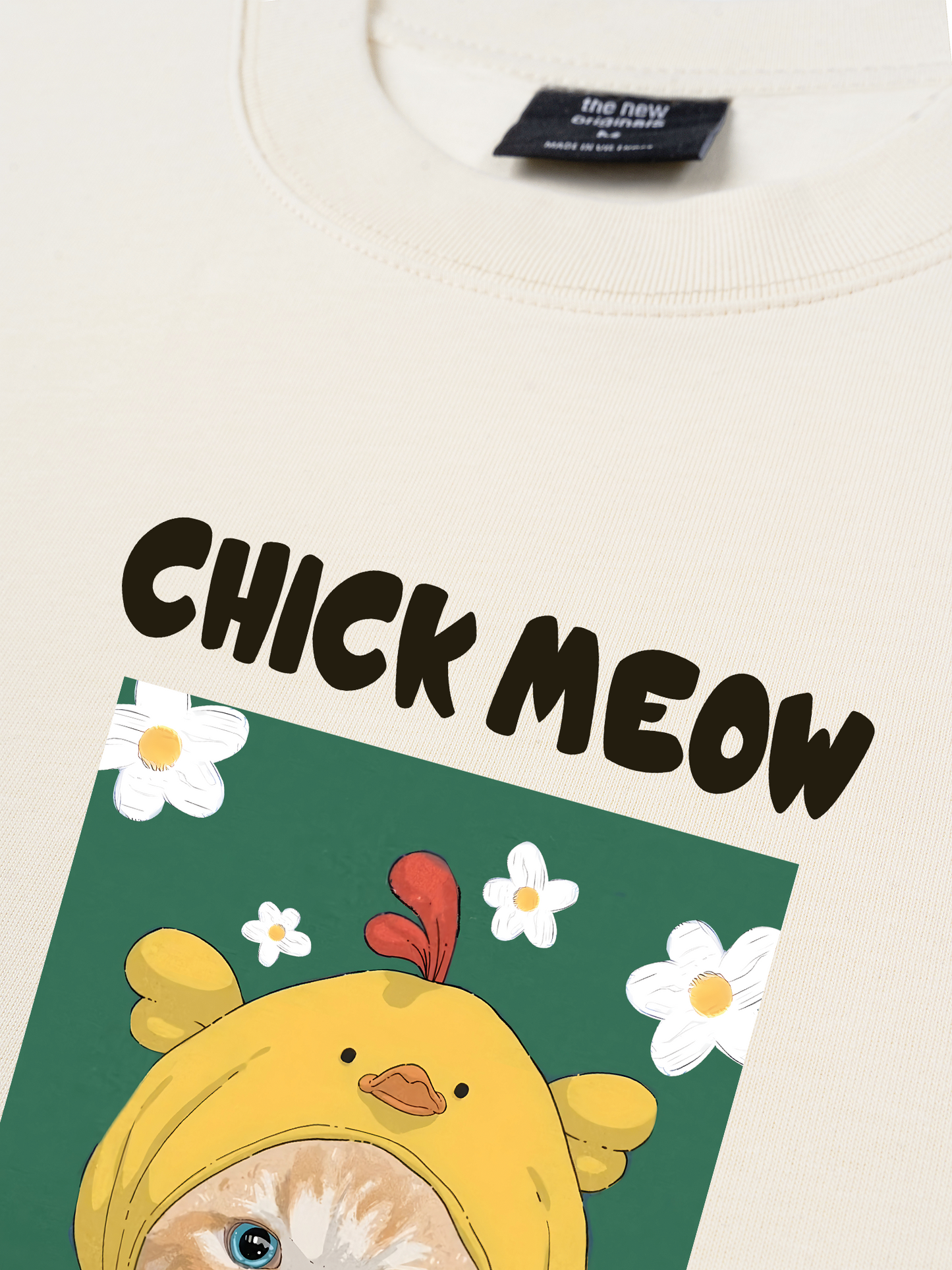 Áo Thun Relaxed Fit Chick Meow