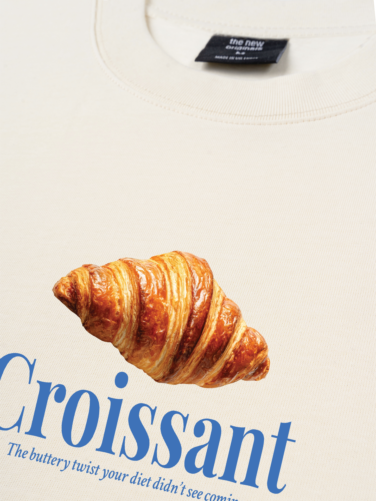 Áo Thun Relaxed Fit Croissant Quote