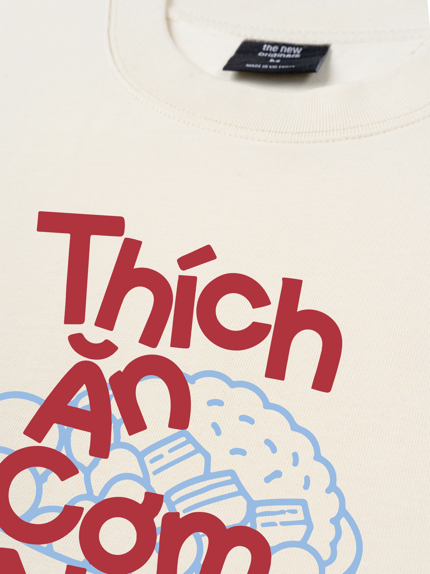 Áo Thun Relaxed Fit Thích Ăn Cơm Nhà