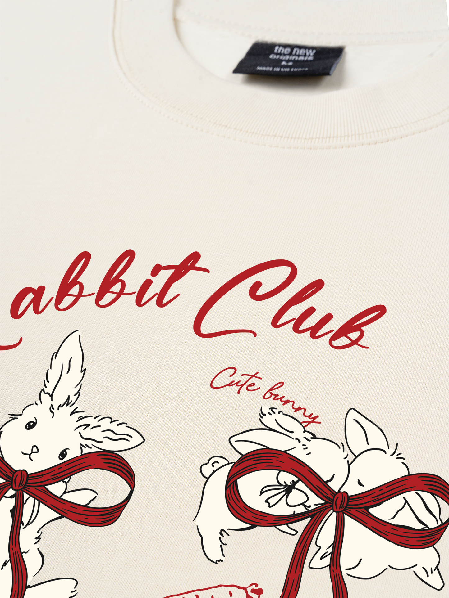 Áo Thun Relaxed Fit Rabbit Club