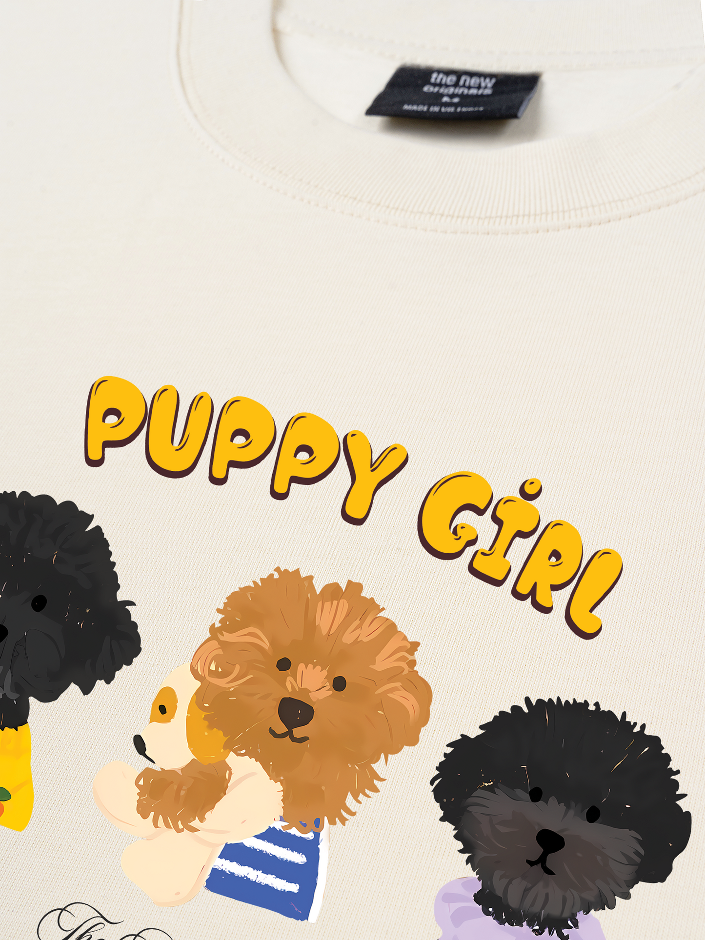 Áo Thun Relaxed Fit Animal Puppy Girl