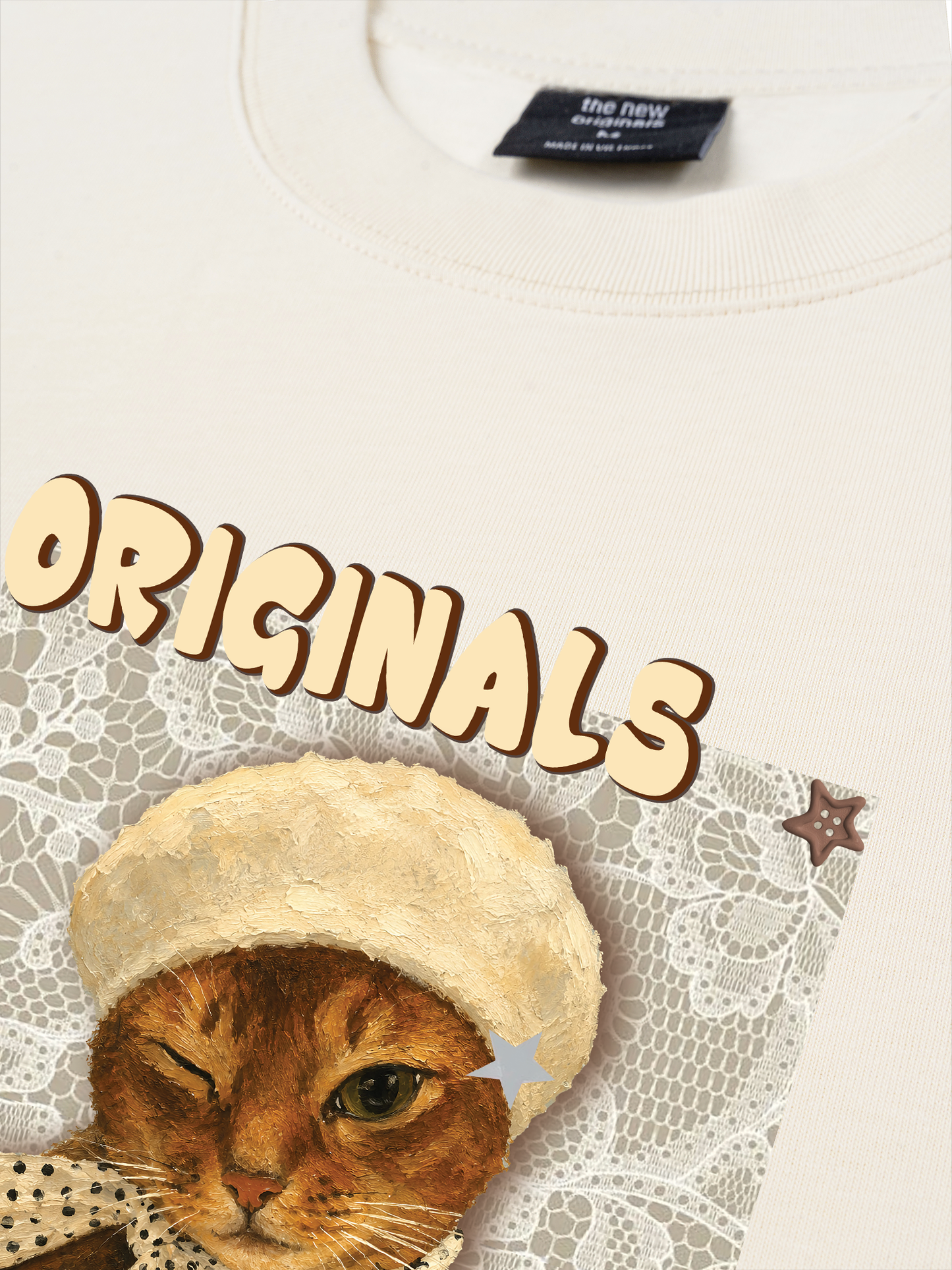 Áo Thun Relaxed Fit Originals Angle Meow