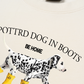 Áo Thun Relaxed Fit Animal Cute Puppy Yellow Boots