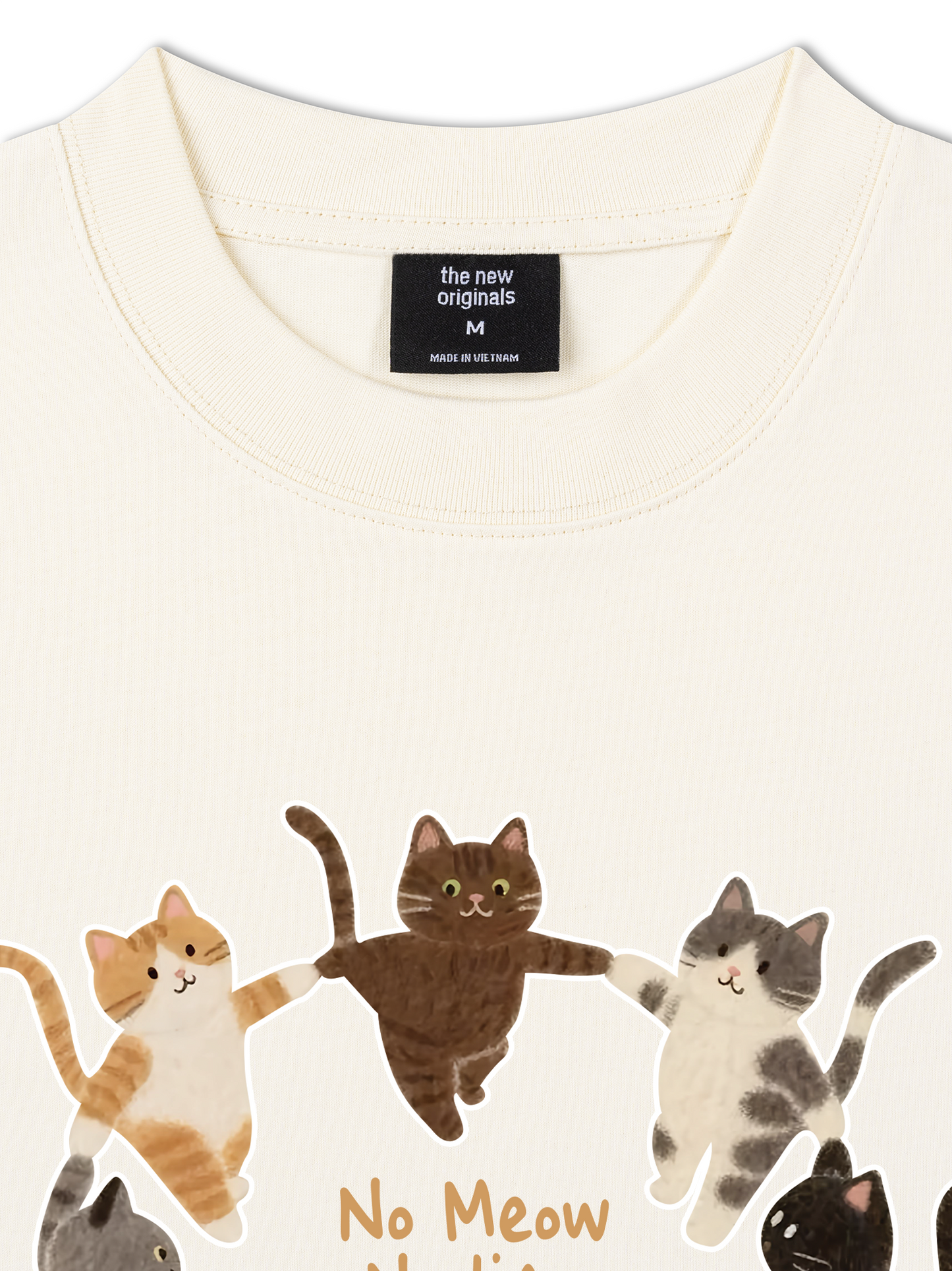 Áo Thun Relaxed Fit No Meow No Life