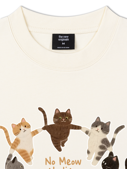 Áo Thun Relaxed Fit No Meow No Life