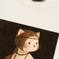 Áo Thun Relaxed Fit Lady Cat with an Ermine