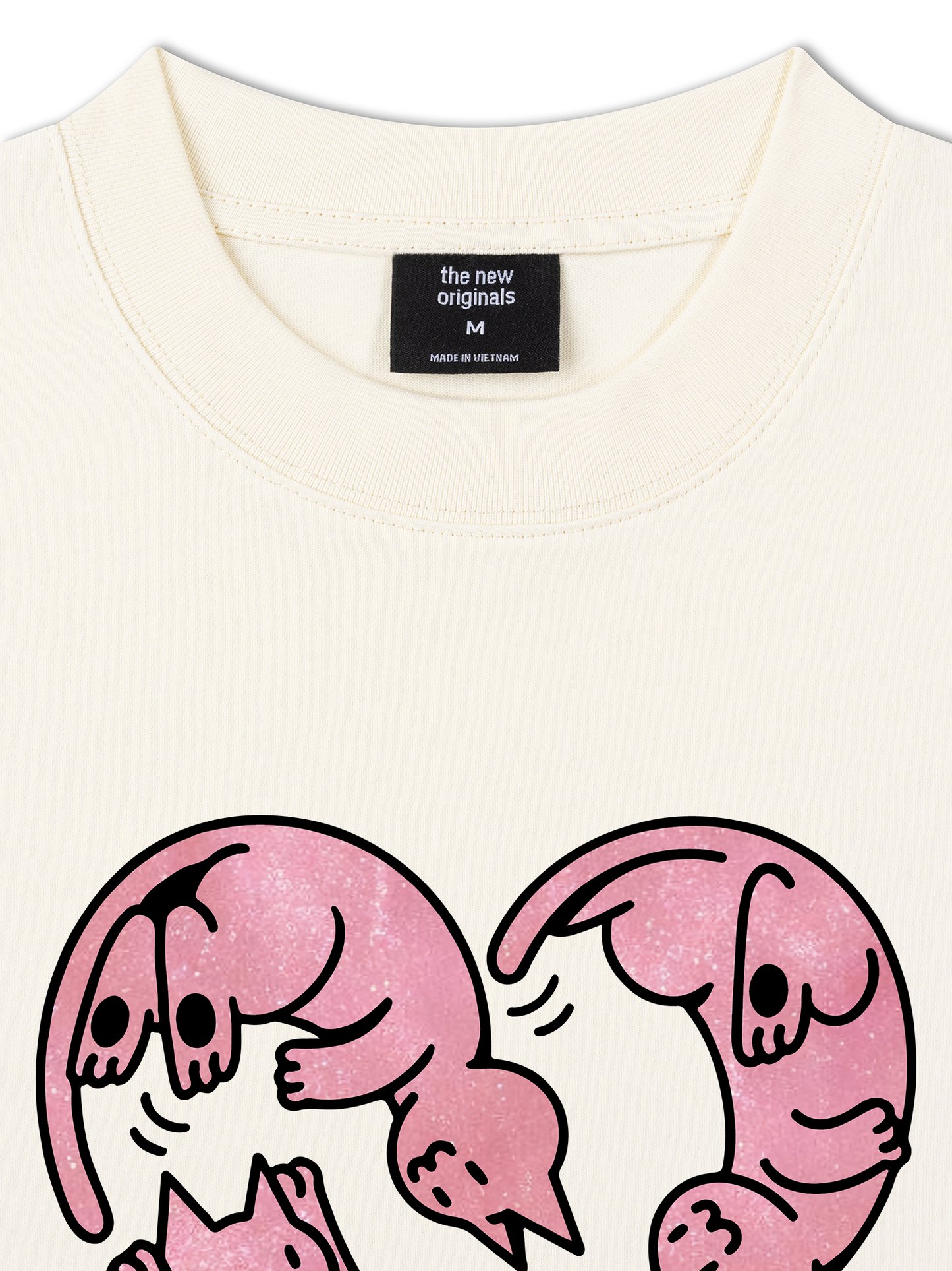 Áo Thun Relaxed Fit Meow Meow Heart