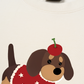 Áo Thun Relaxed Fit Animal Cute Puppy With Cherry