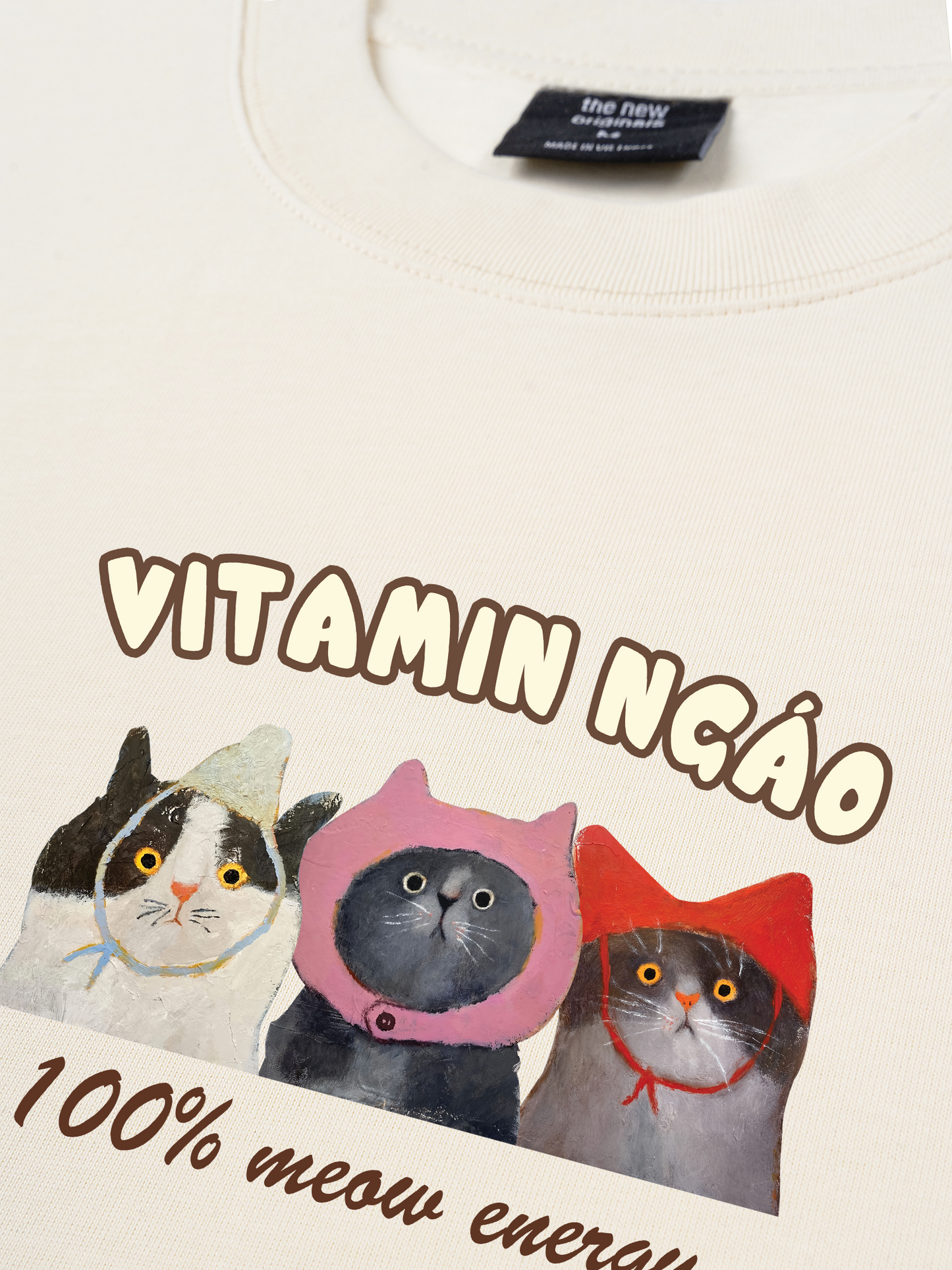 Áo Thun Relaxed Fit Vitamin Ngáo