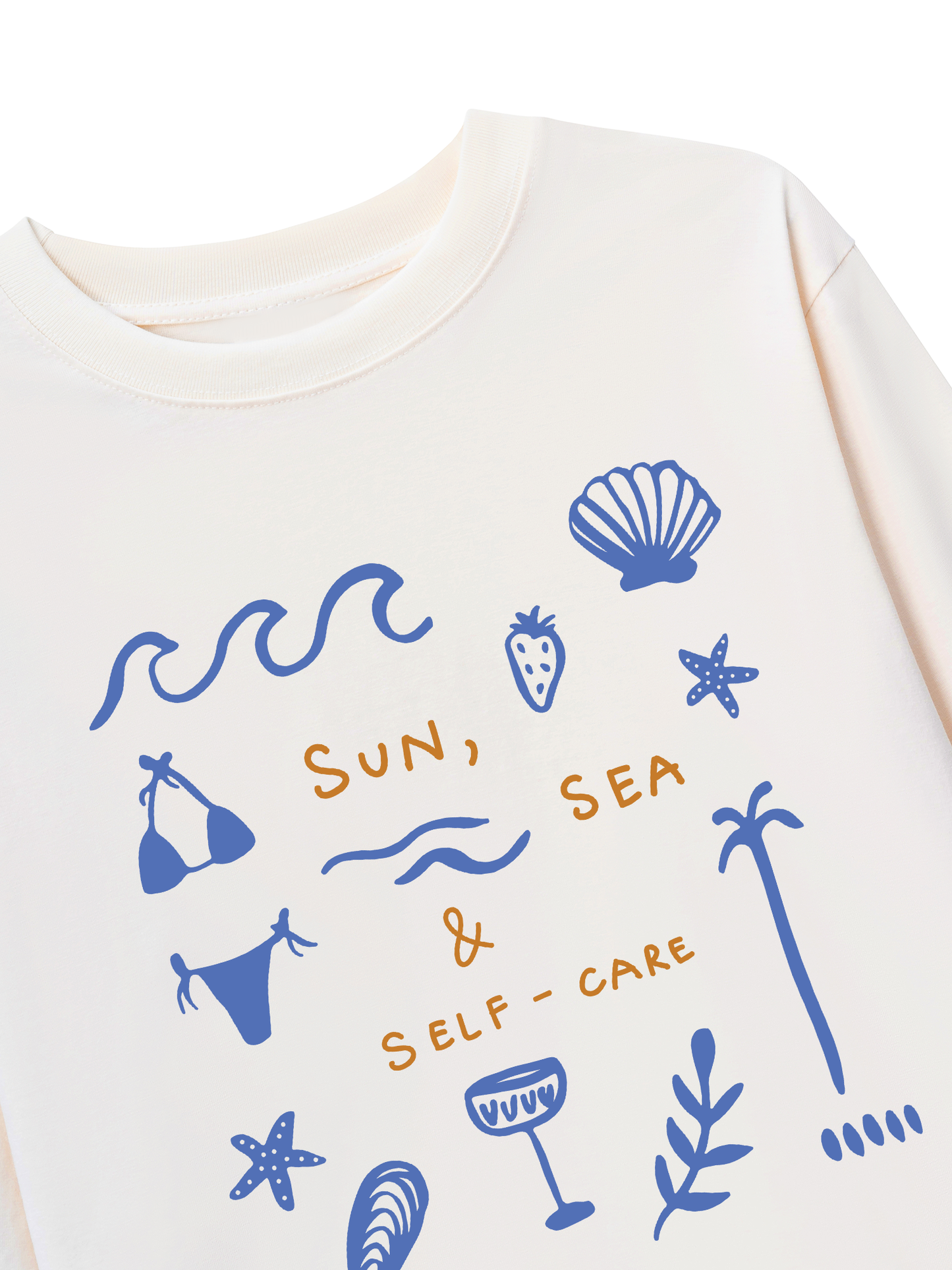 Áo Thun Dài Tay Sun, Sea & Self-Care